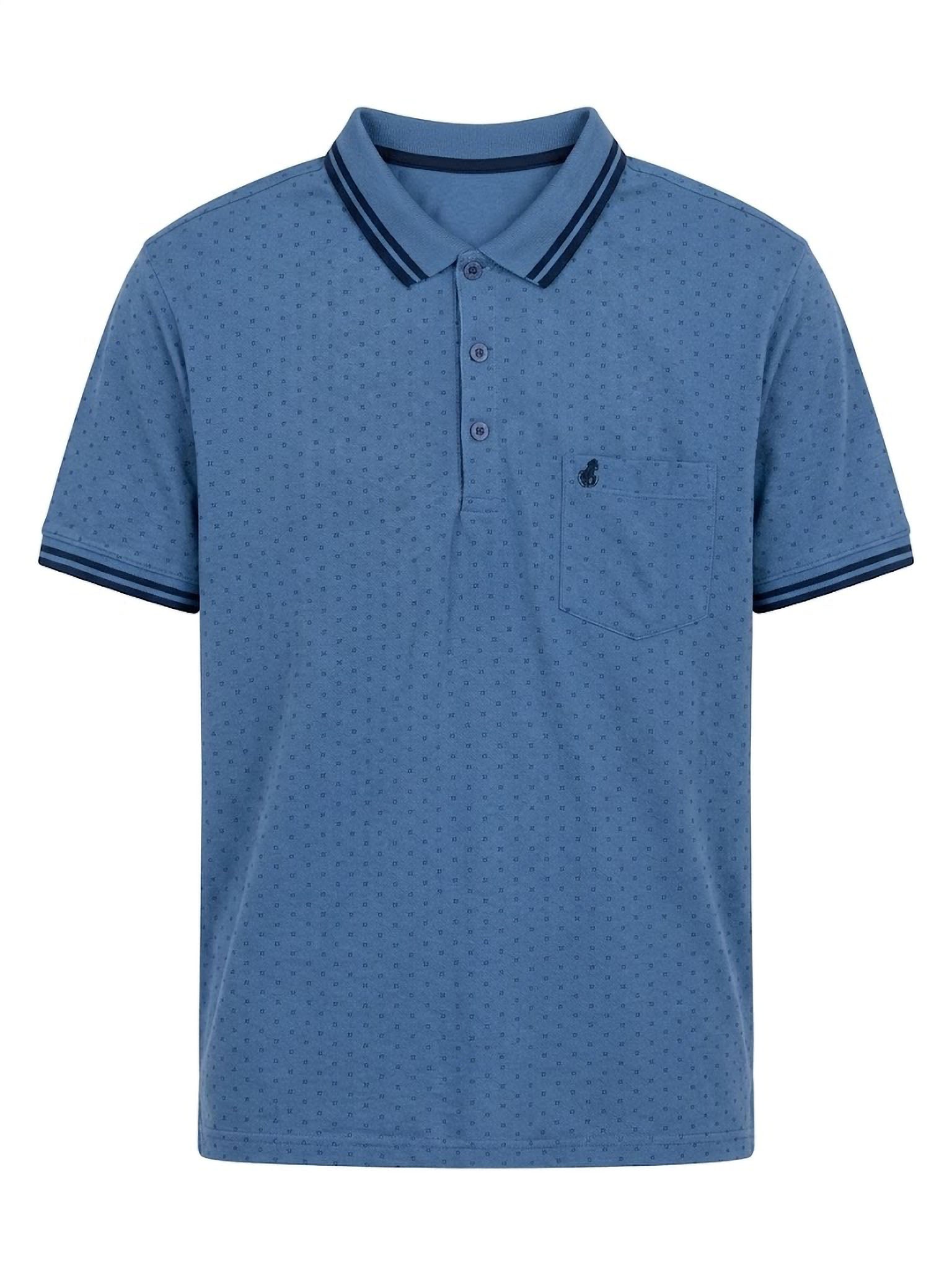 Polo Geometric Navy Forestal