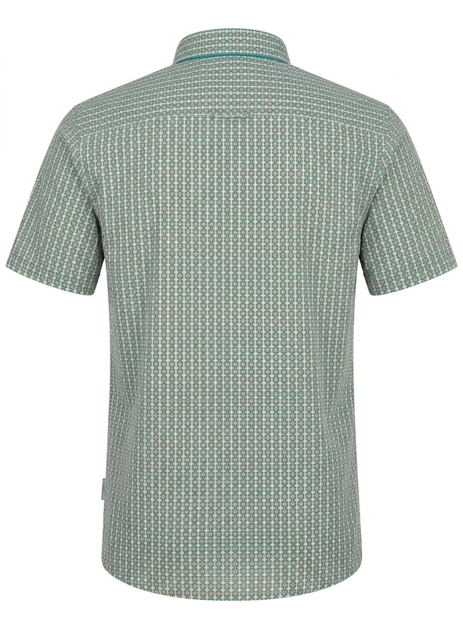 Camisa El Trau Geometric Teal
