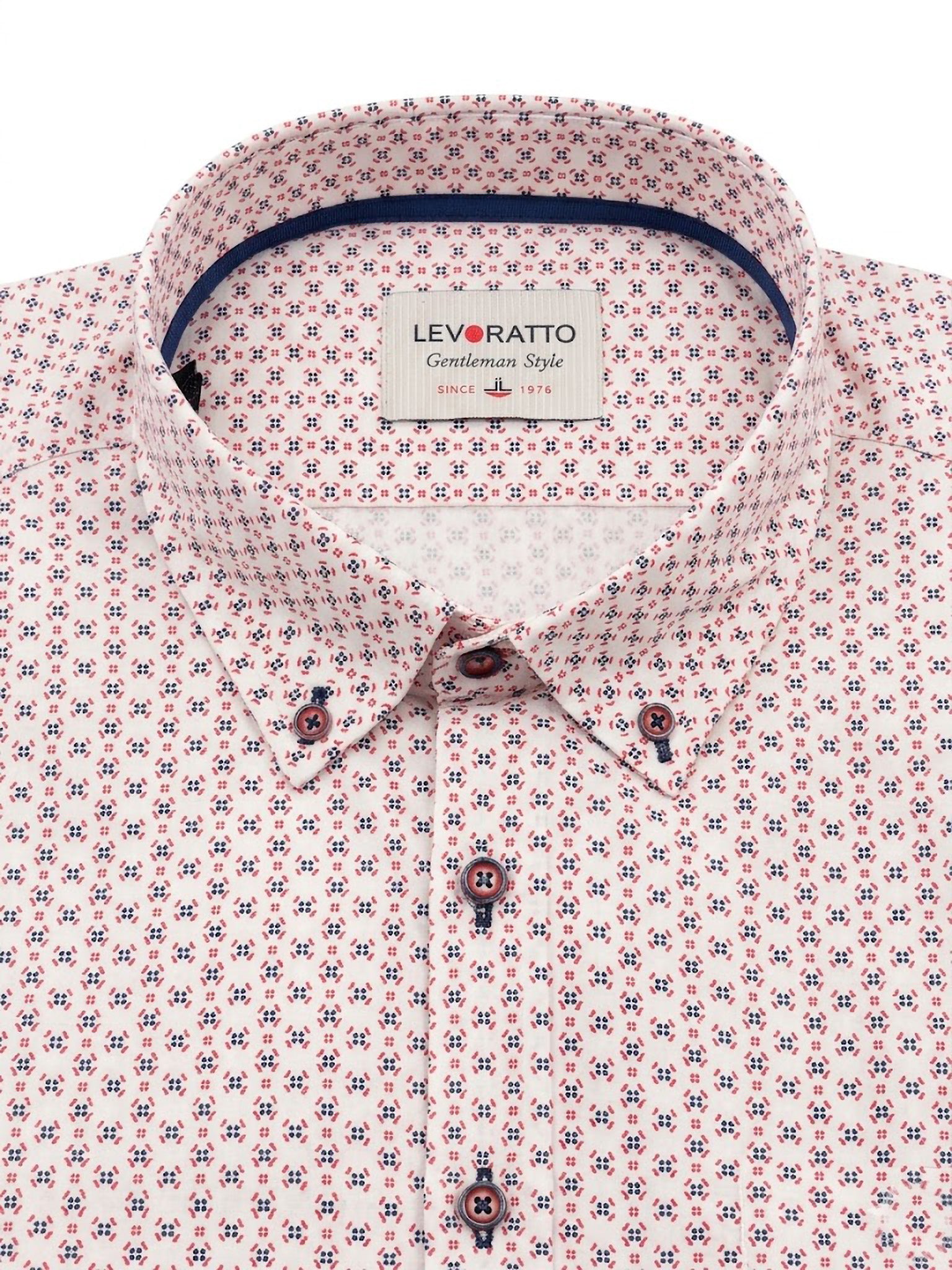 Camisa Levoratto Red Small Pattern