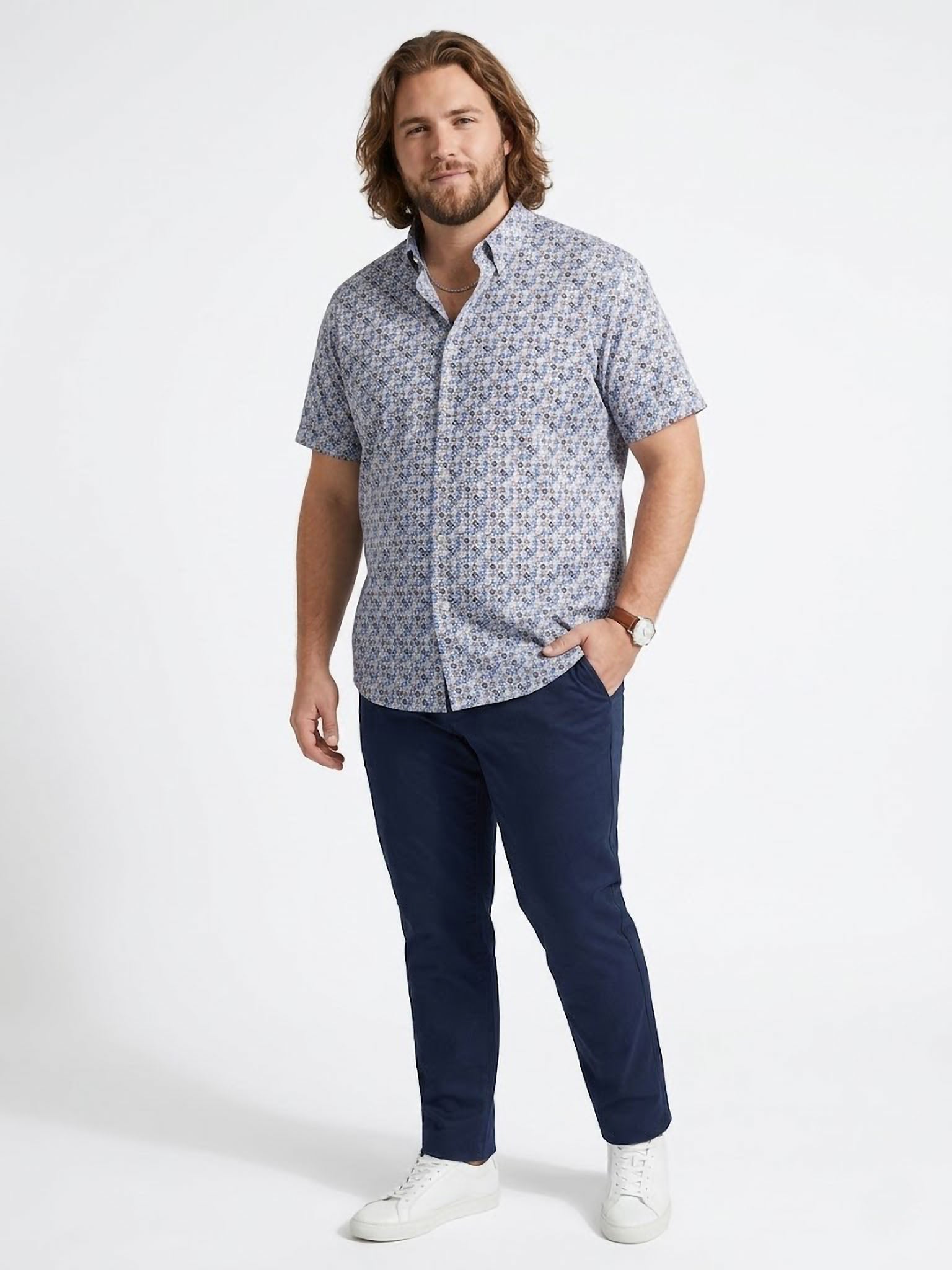 Camisa Levoratto Tile Print
