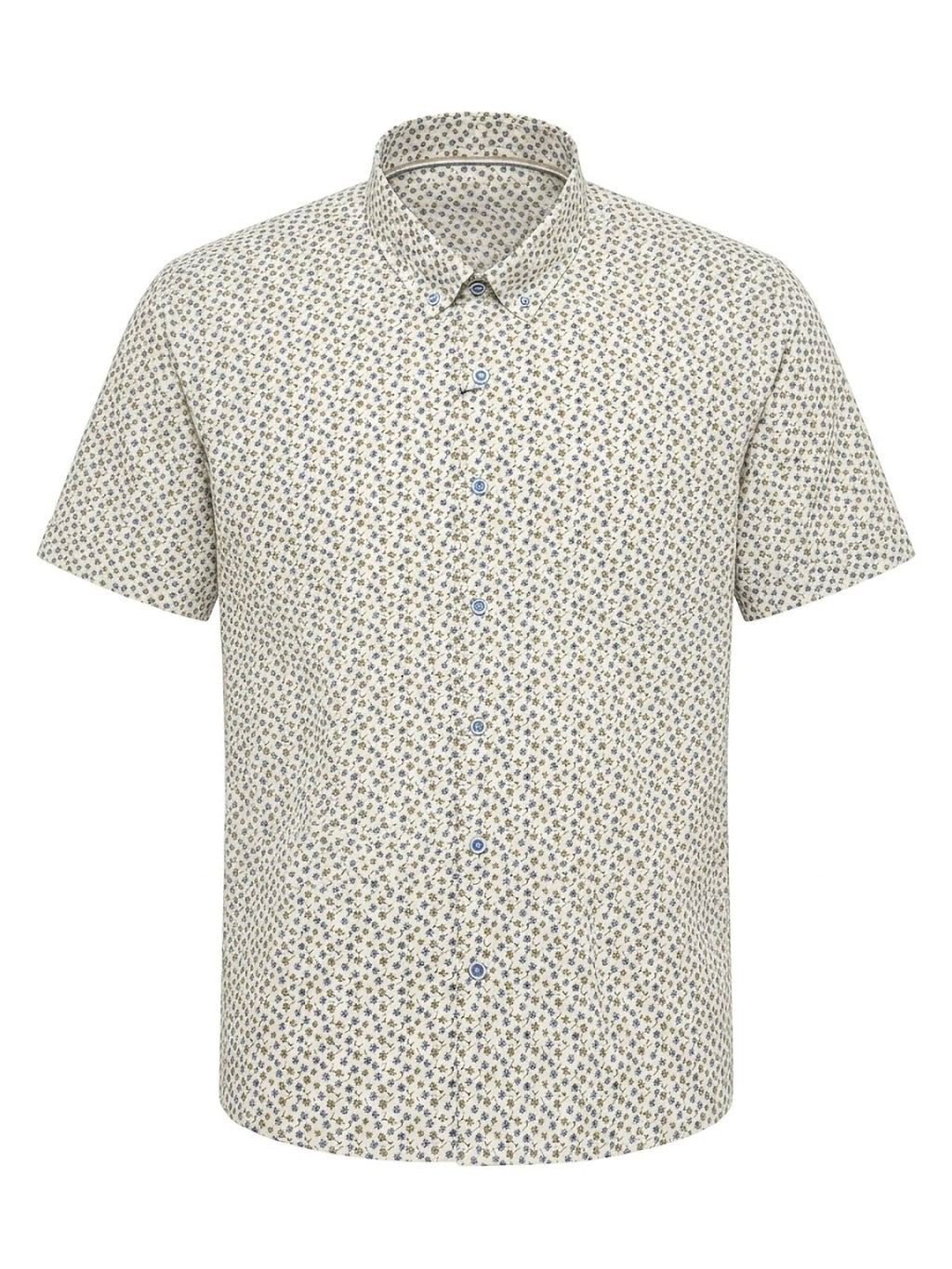 Camisa Cream Micro-Floral Levoratto