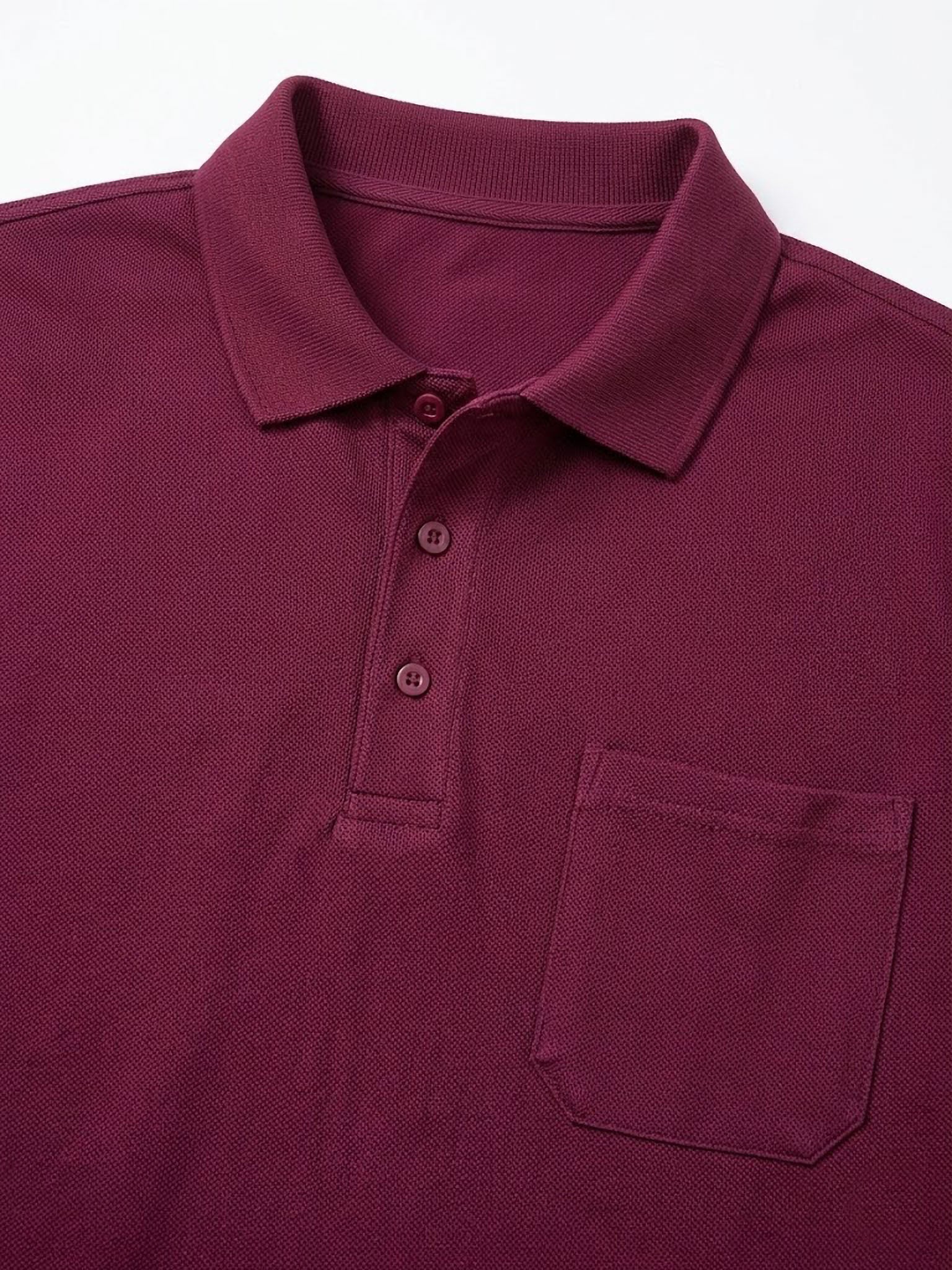Polo Adamo de Algodón Orgánico con Bolsillo | Ajuste Premium