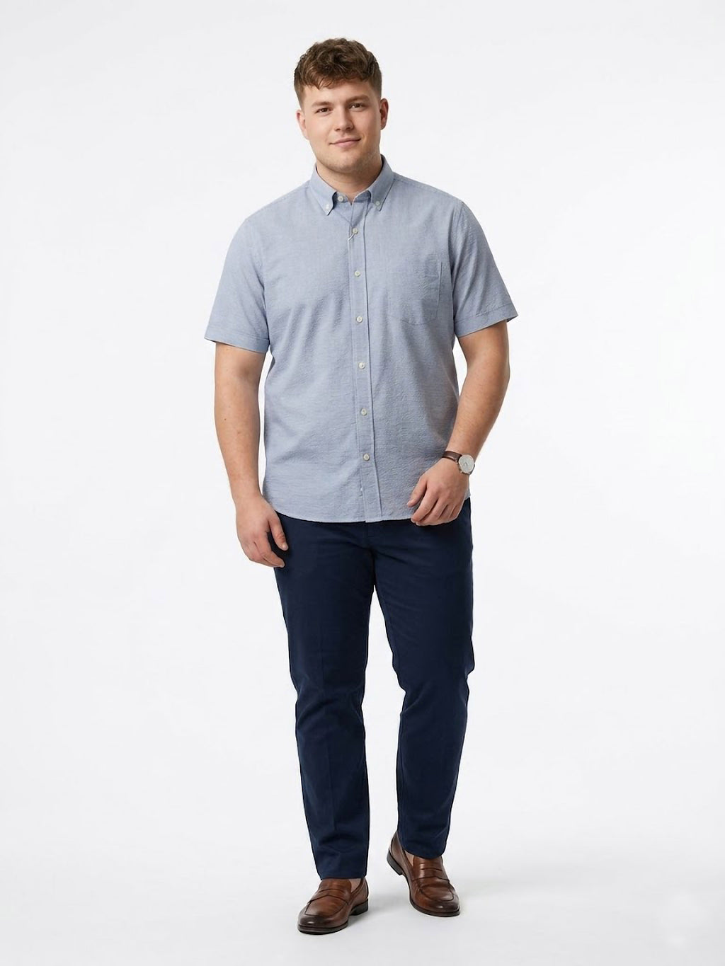Camisa Light Blue Dotted ElTrau