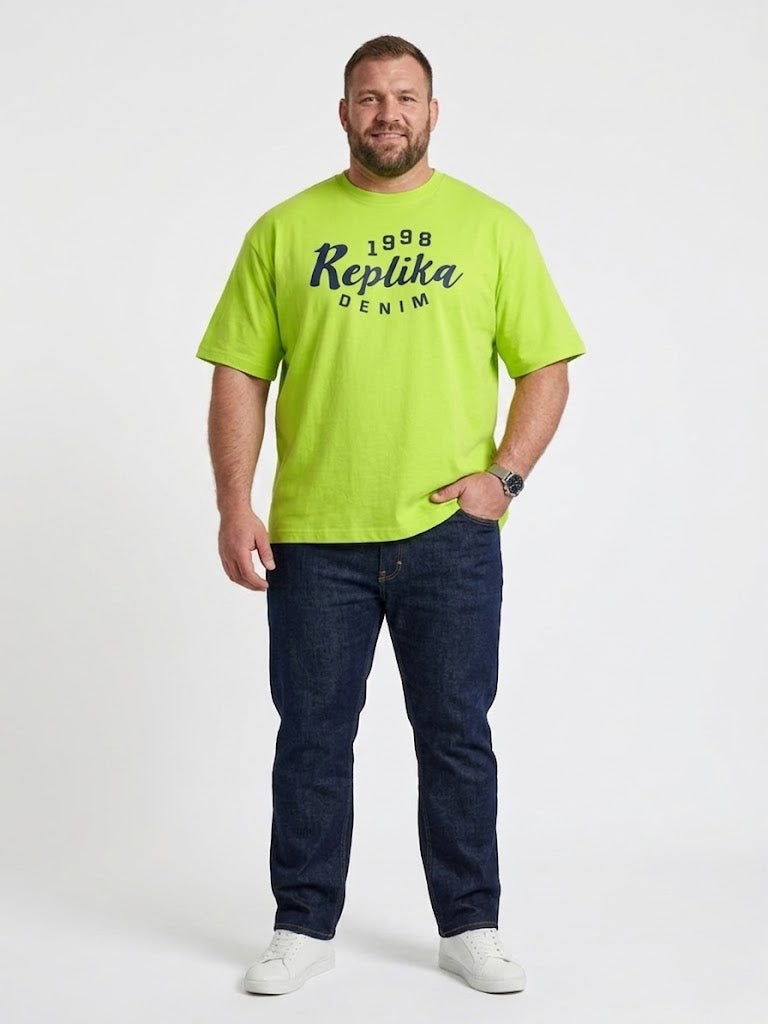 Camiseta Replika "Denim 1998" - Edición Neón