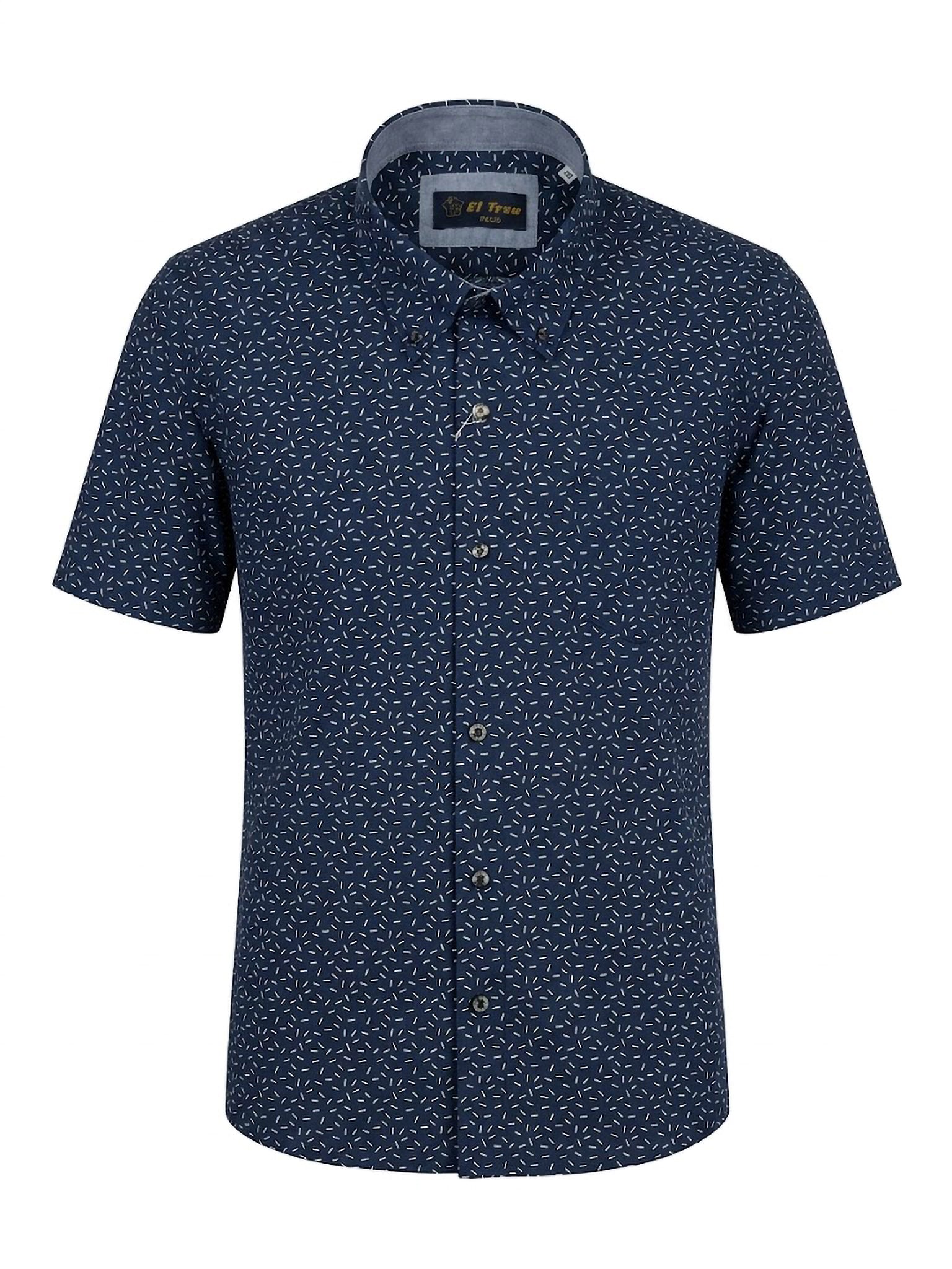 Camisa Navy Dash Print ElTrau