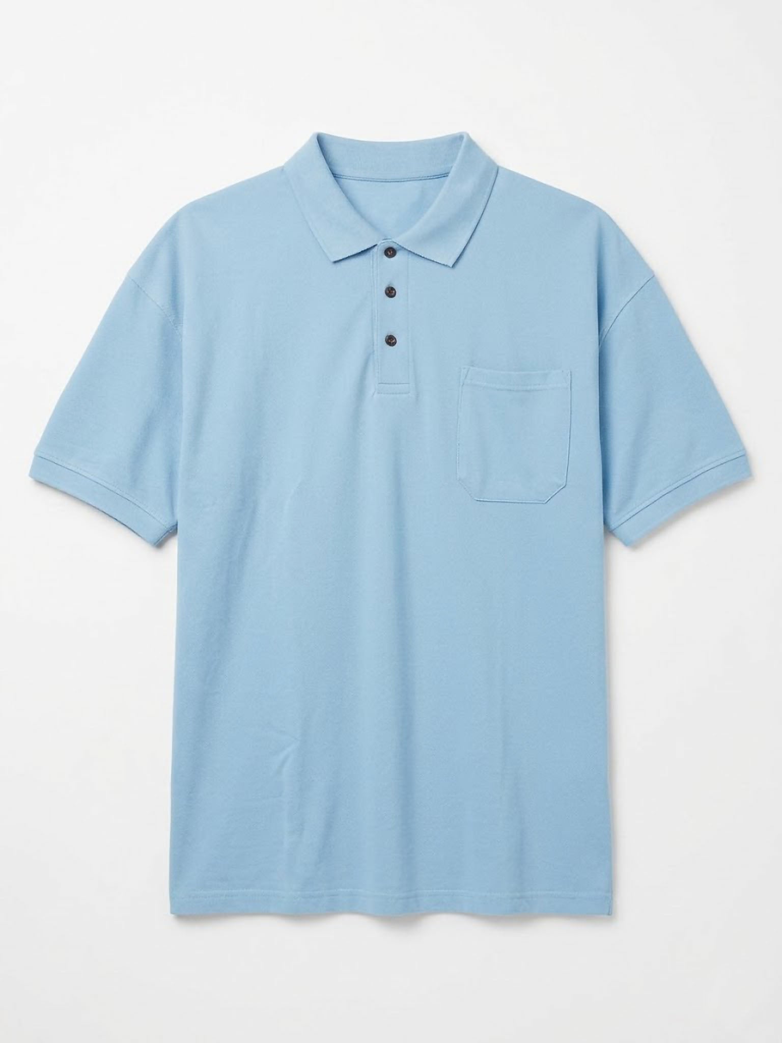 Polo Adamo de Algodón Orgánico con Bolsillo | Ajuste Premium
