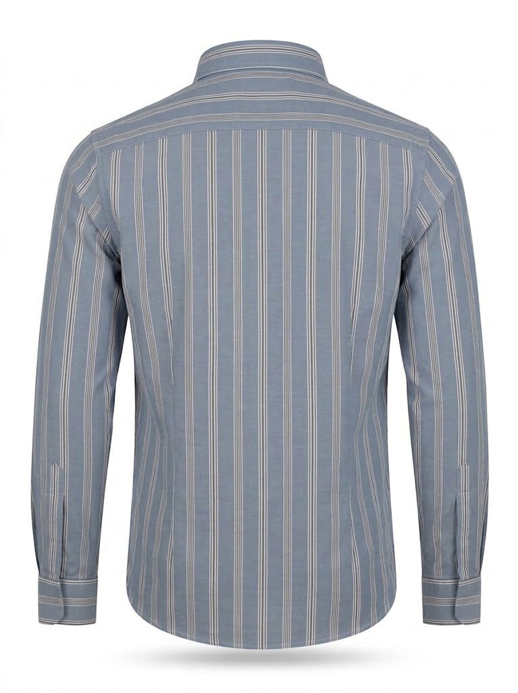 Camisa Hombre Tallas Grandes Manga Larga Rayas Azul Levoratto