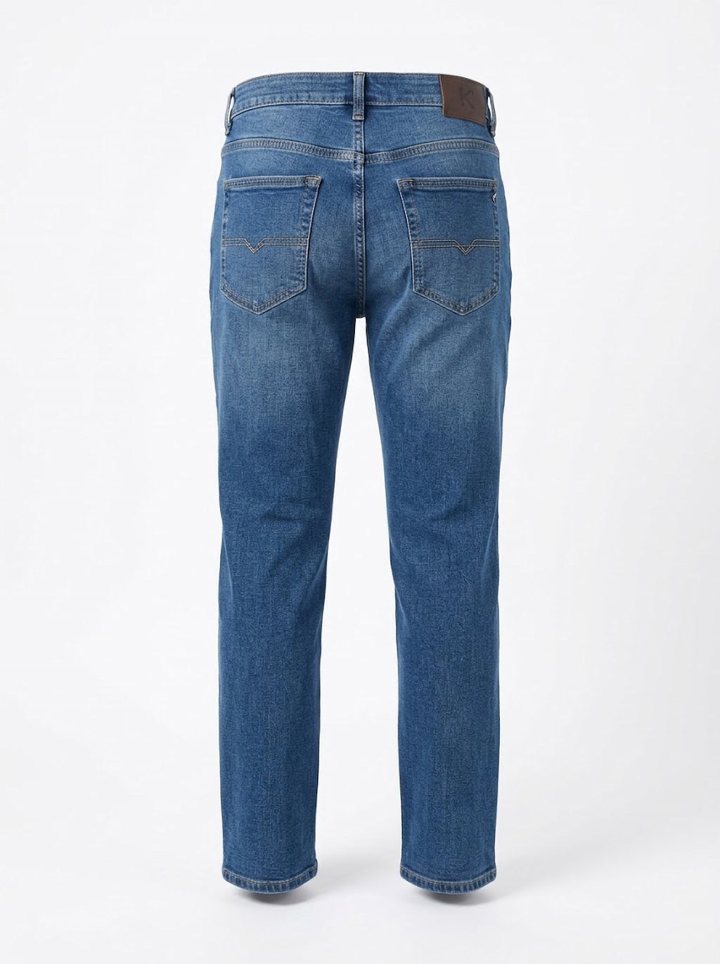 Pantalón Vaquero Hombre Tallas Grandes Azul Medio Koyote