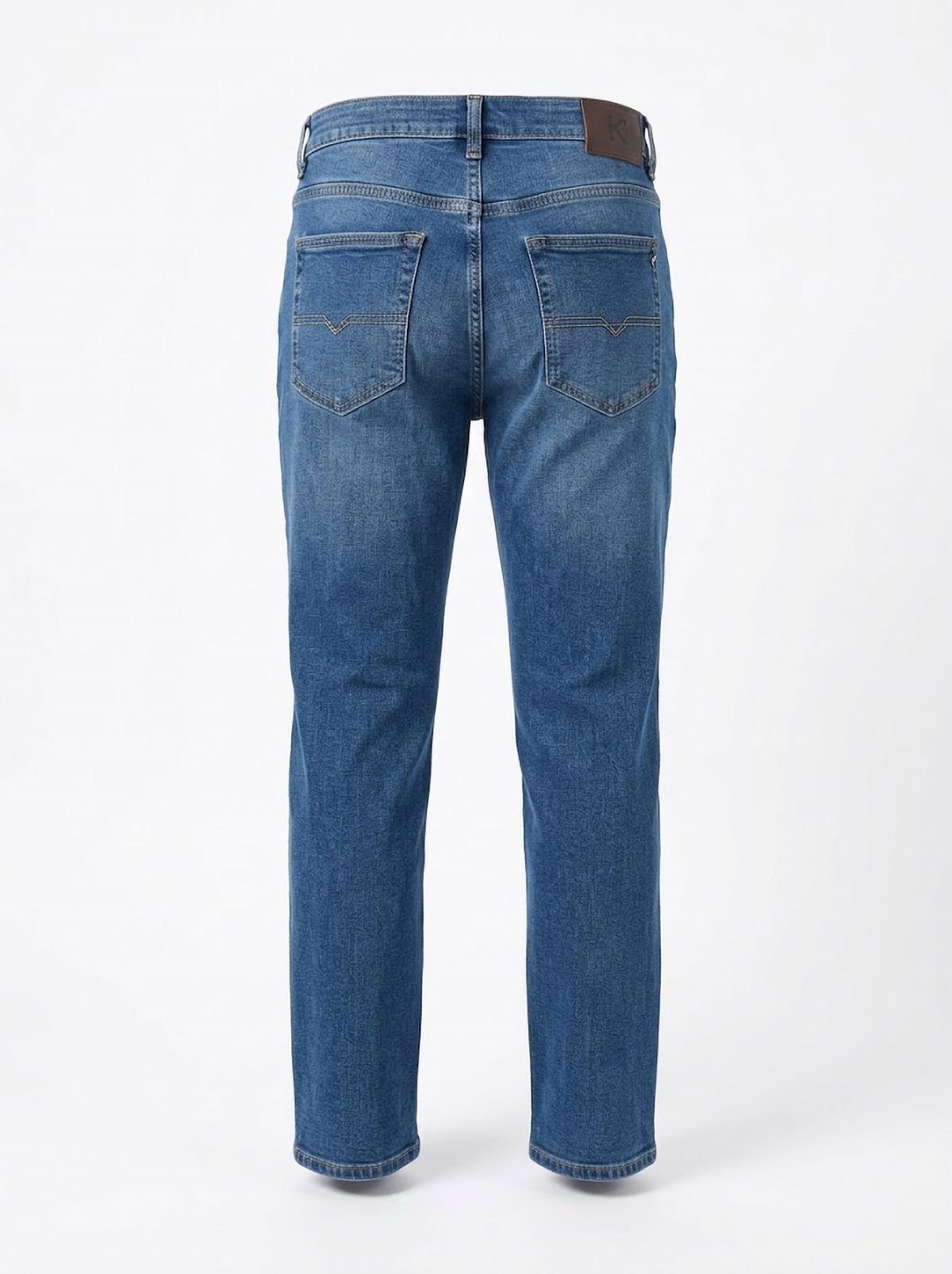 Pantalón Vaquero Hombre Tallas Grandes Azul Medio Koyote