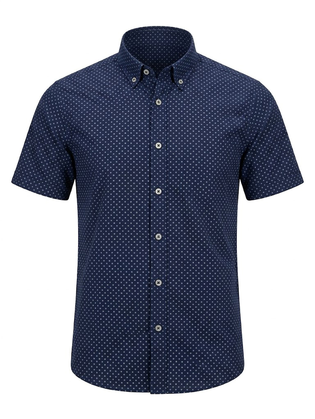 Camisa Hywells Blue Patterned