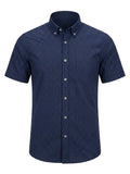 Camisa Hywells Blue Patterned