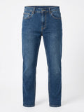 Vaqueros Hombre Tallas Grandes Azul Medio Corte Recto Koyote