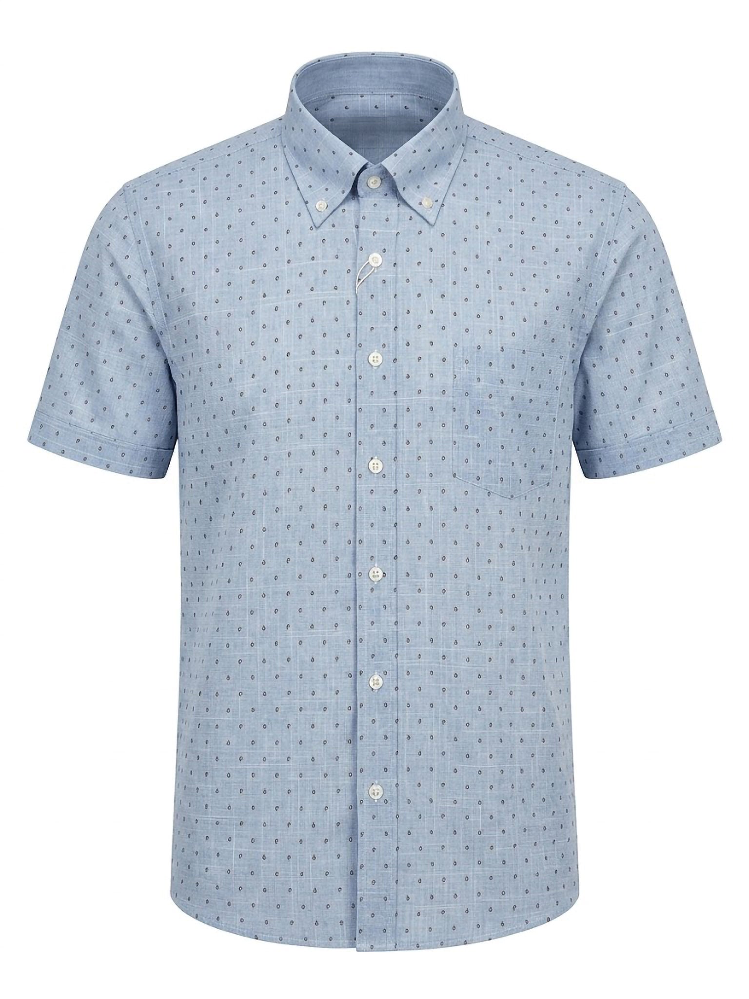 Camisa Blue Subtle Dot ElTrau