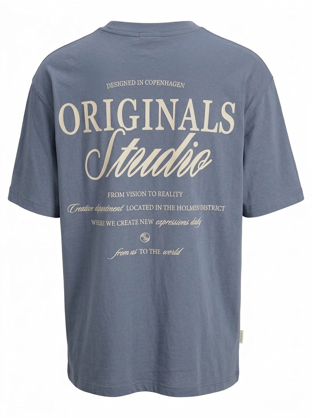 Camiseta Hombre Tallas Grandes Azul Grisáceo Originals Studio Jack & Jones