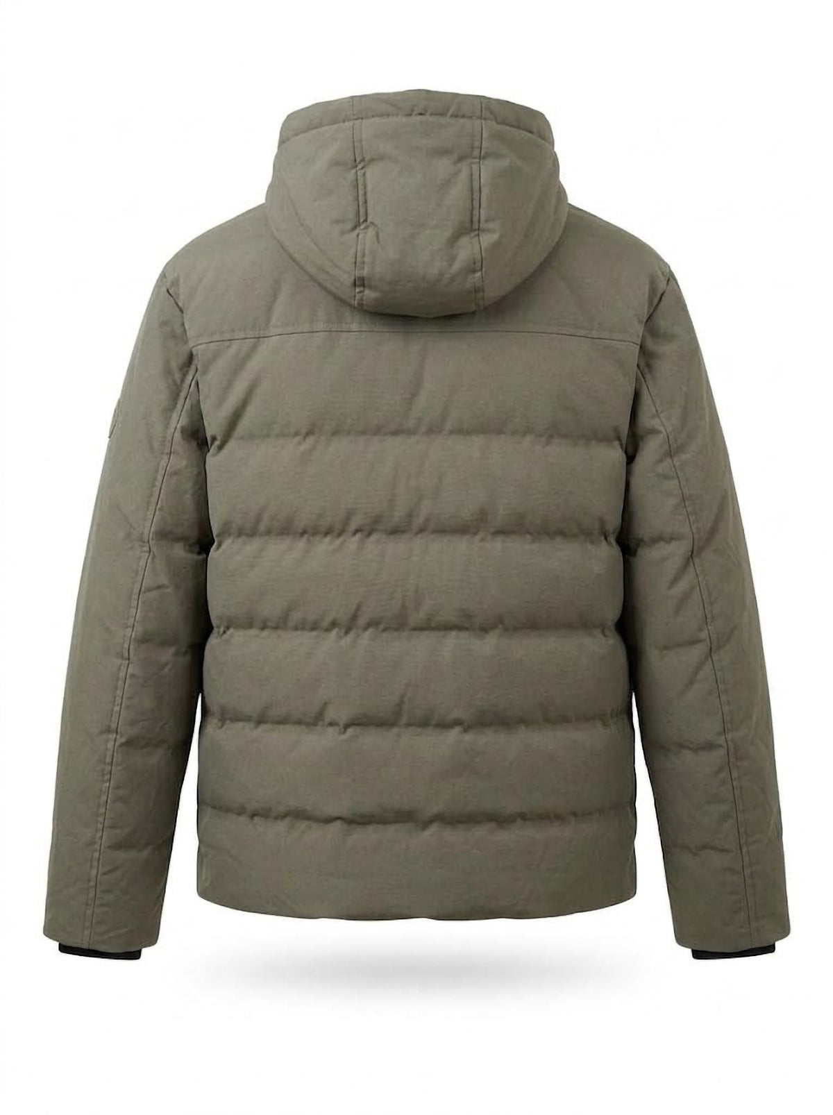 Chaqueta Acolchada Hombre Tallas Grandes con Capucha Verde Oliva Koyote