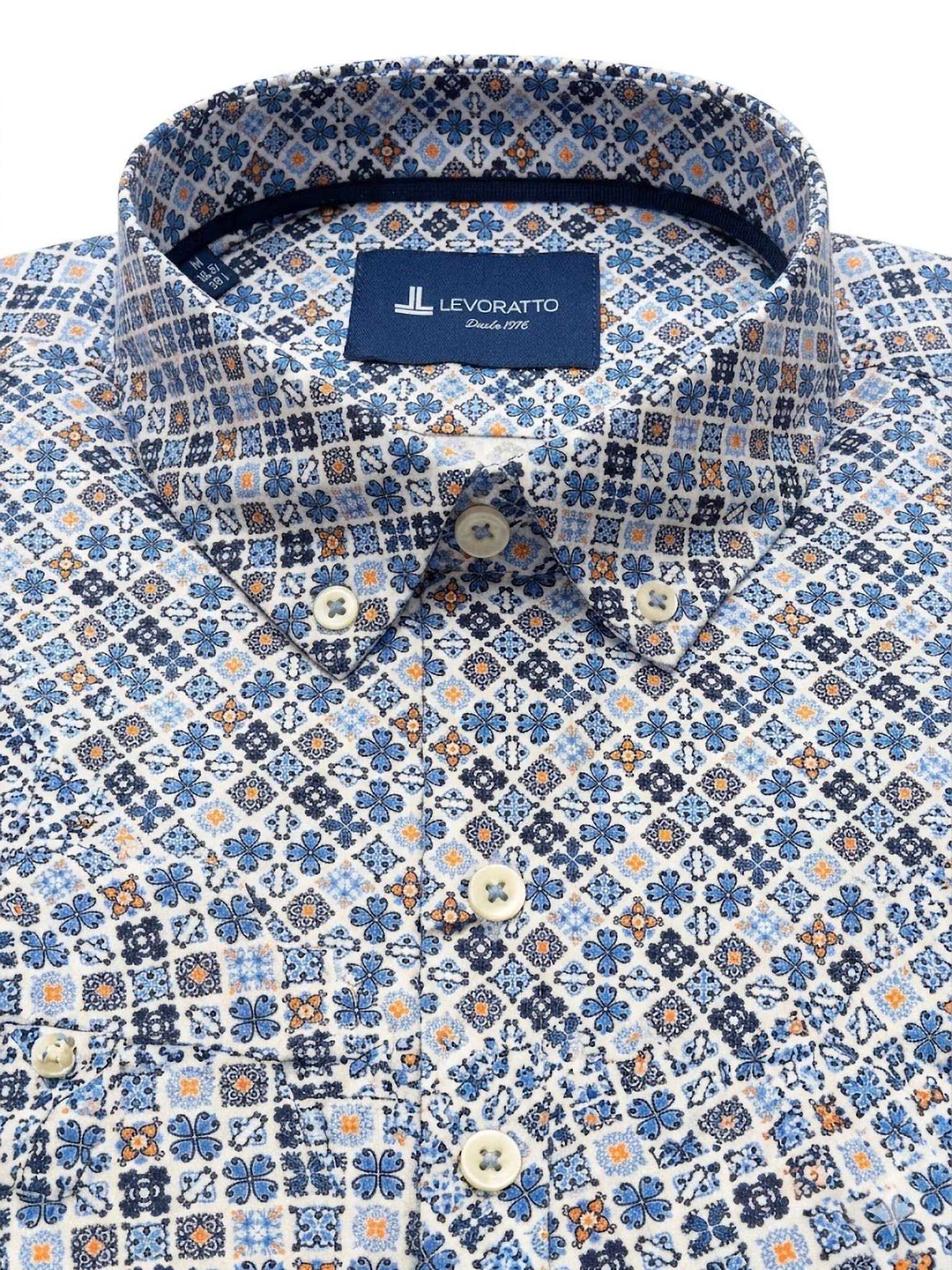 Camisa Levoratto Tile Print