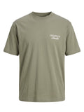 Camiseta Hombre Tallas Grandes Manga Corta Verde Salvia Estampado Originals Studio Jack & Jones