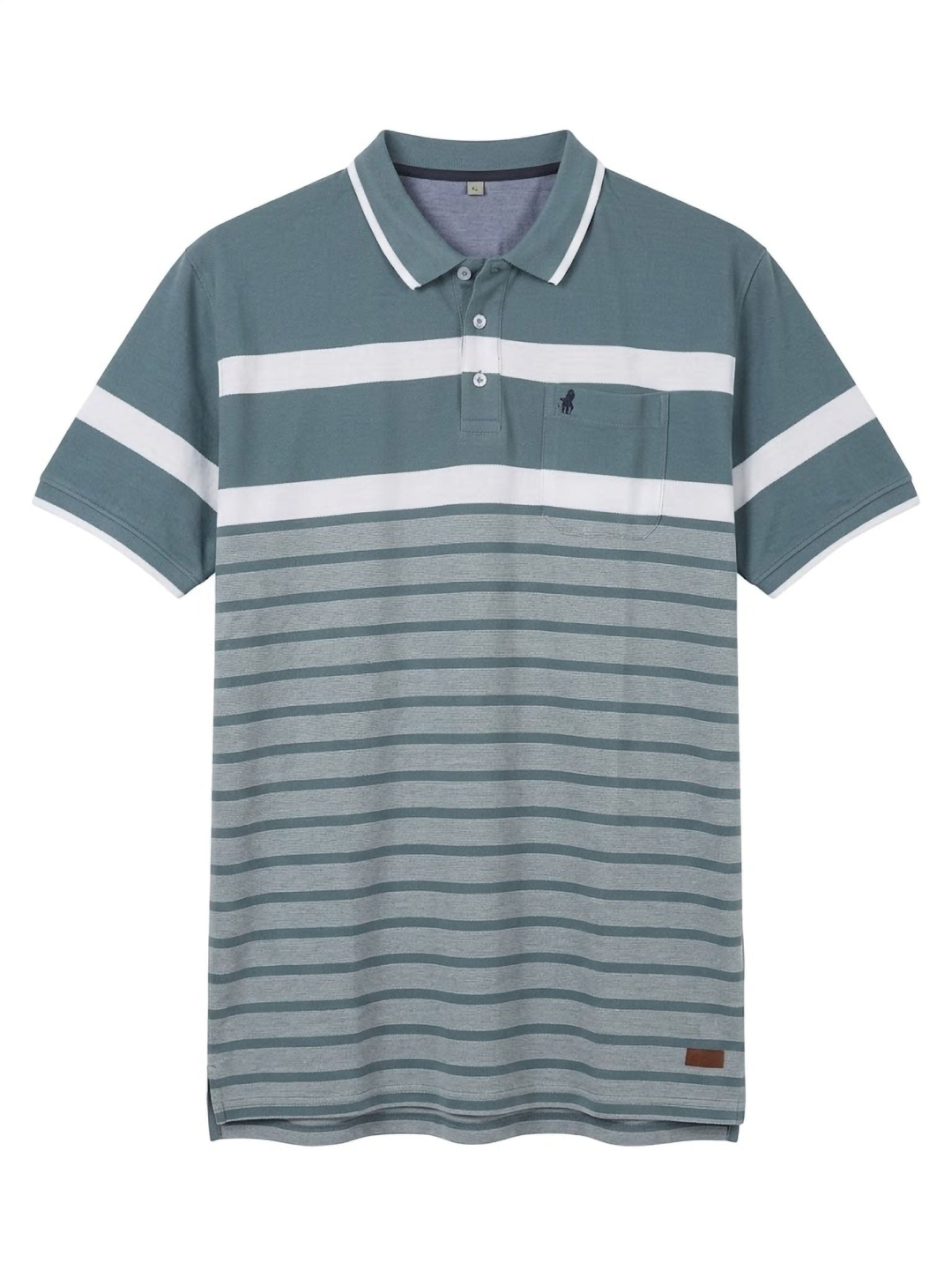 Polo Nautical Stripe Forestal