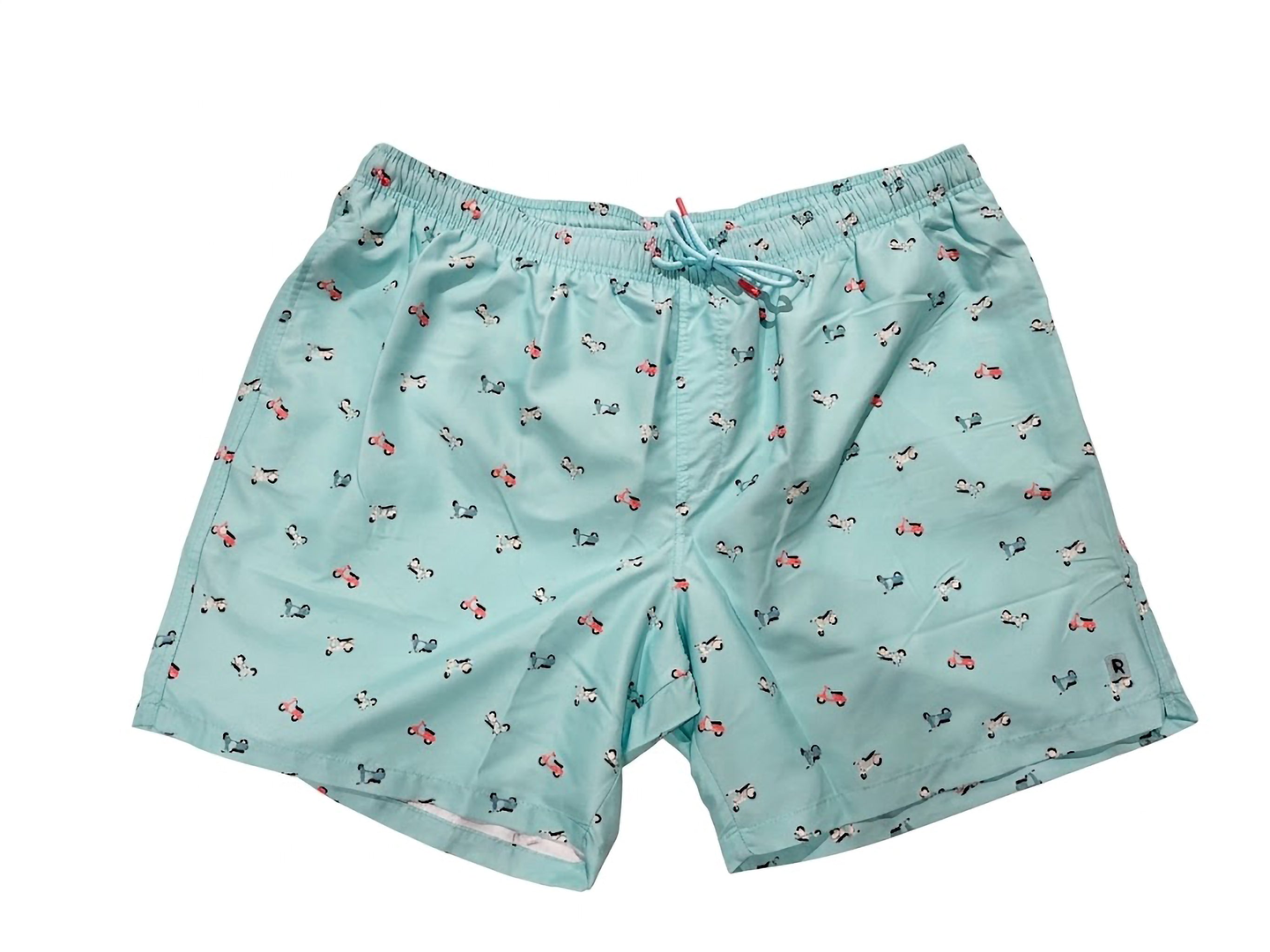 Bañador  Menta con Estampado Vespa