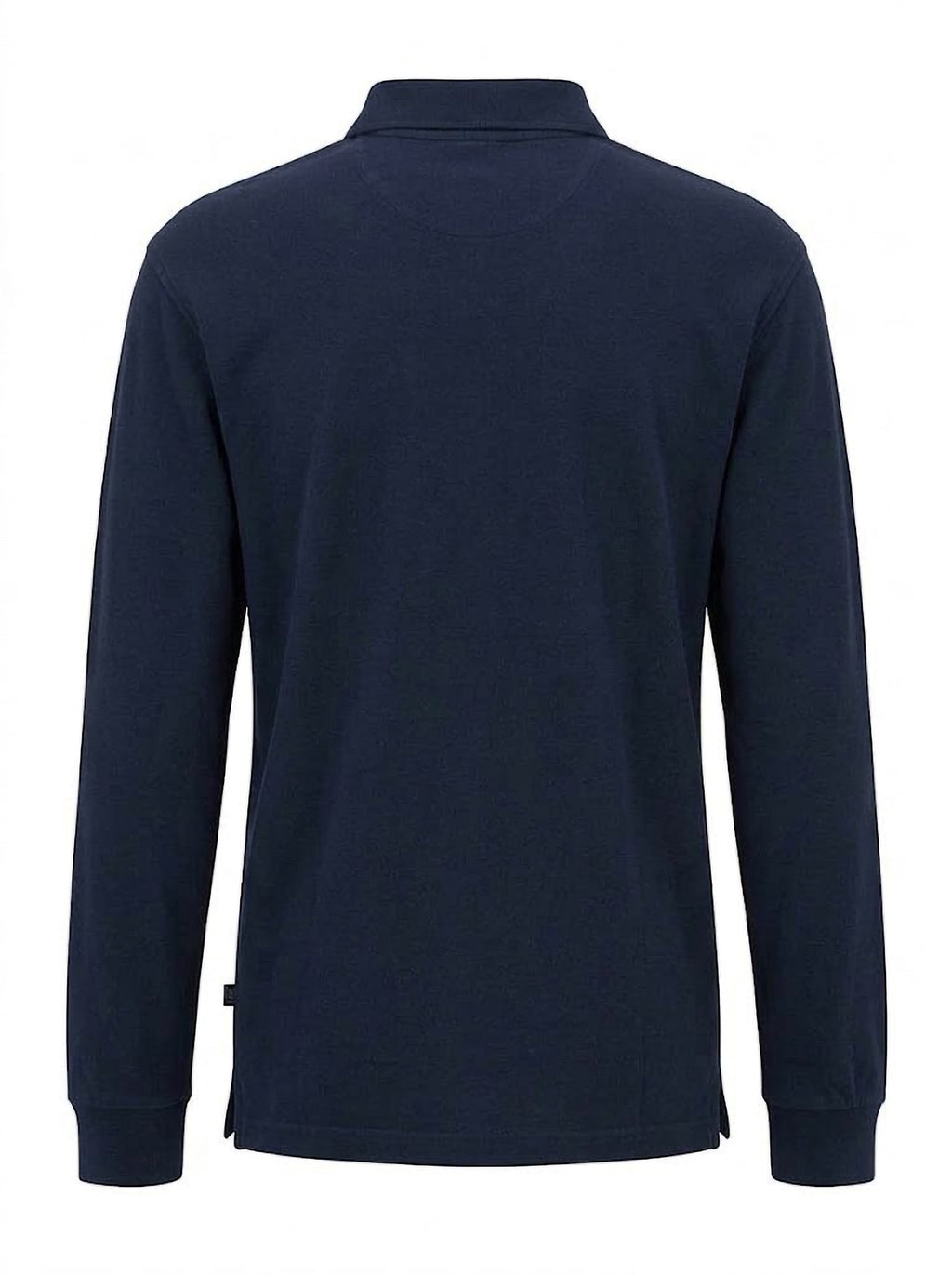 Polo Manga Larga Hombre Tallas Grandes Azul Marino con Bolsillo Forestal