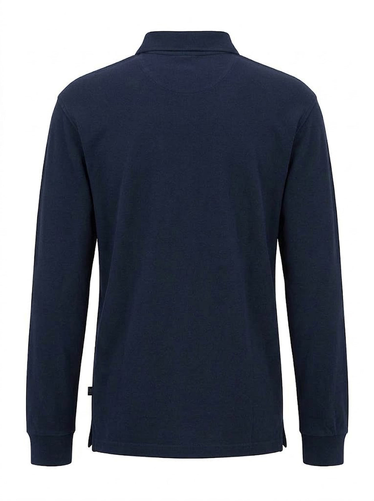 Polo Manga Larga Hombre Tallas Grandes Azul Marino con Bolsillo Forestal