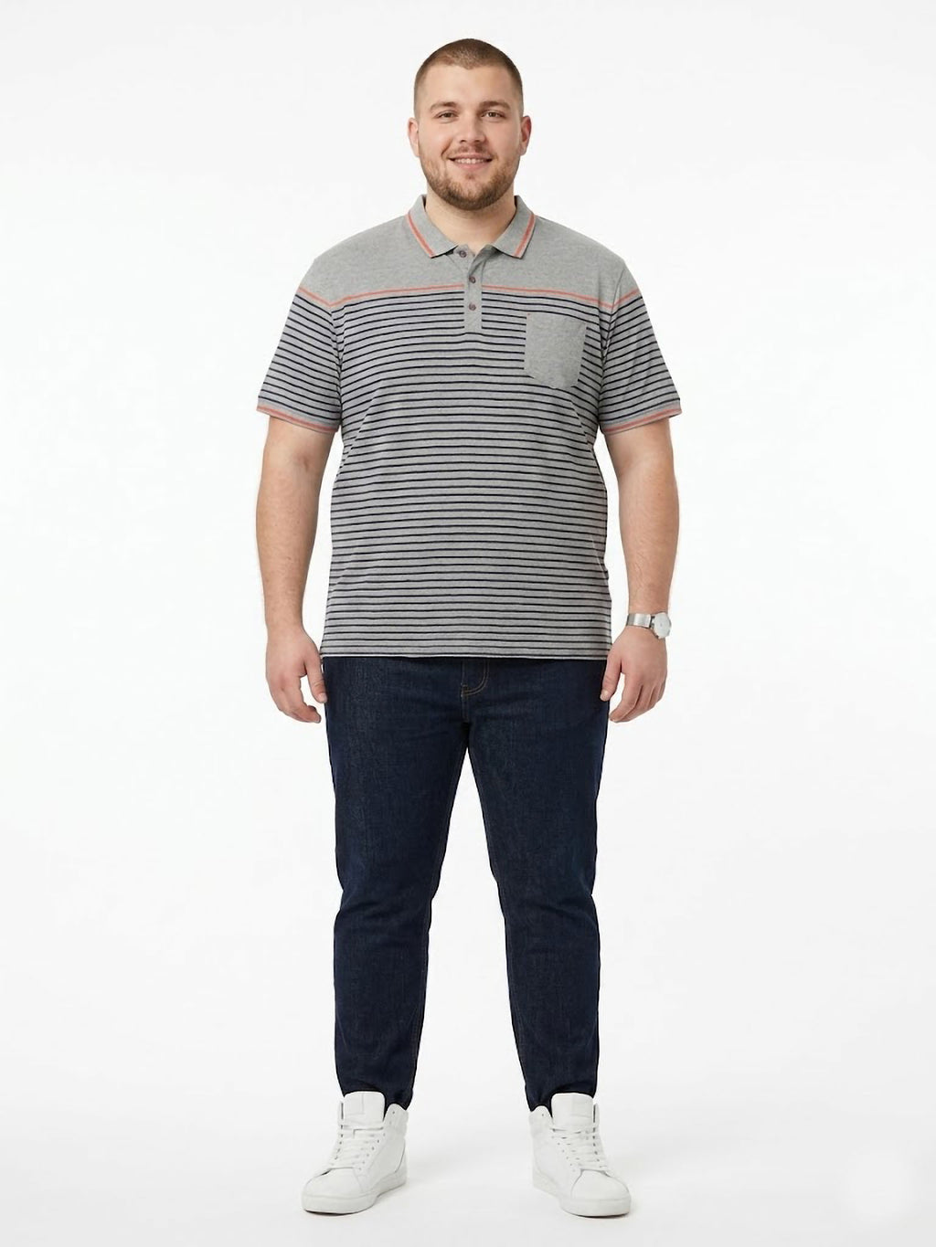 Polo Modern Stripes Forestal