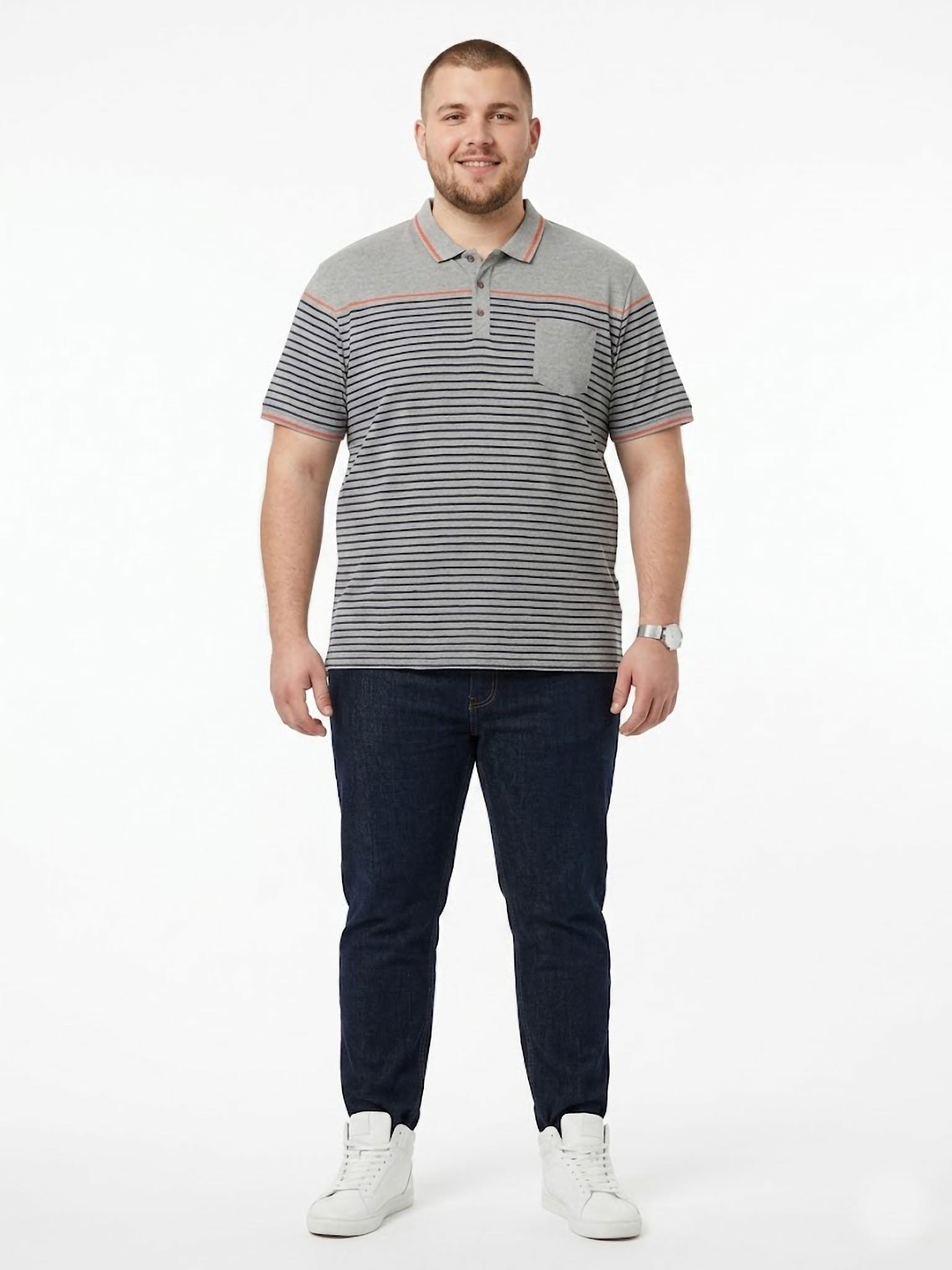Polo Modern Stripes Forestal