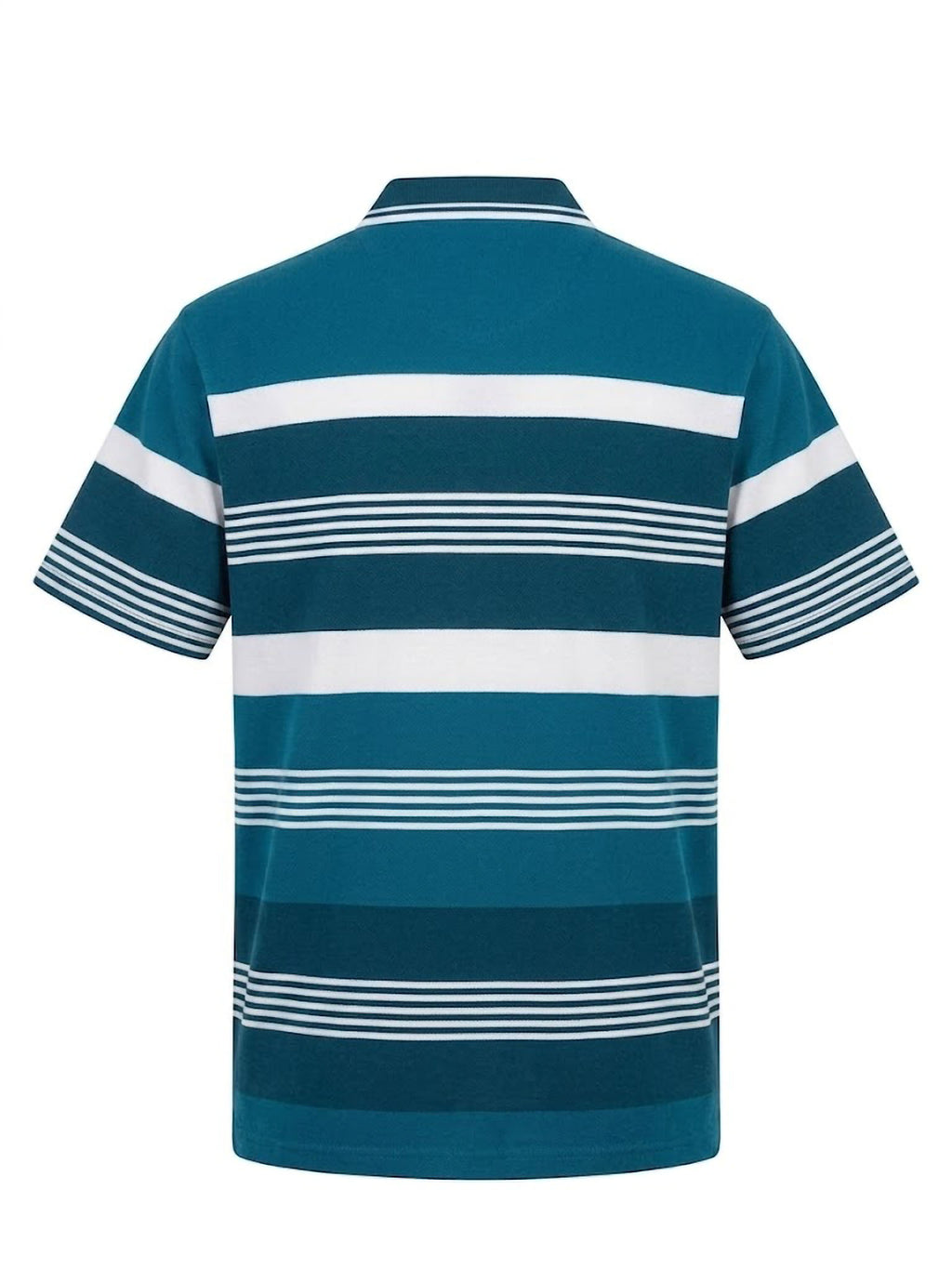 Polo Turquoise Stripes Forestal