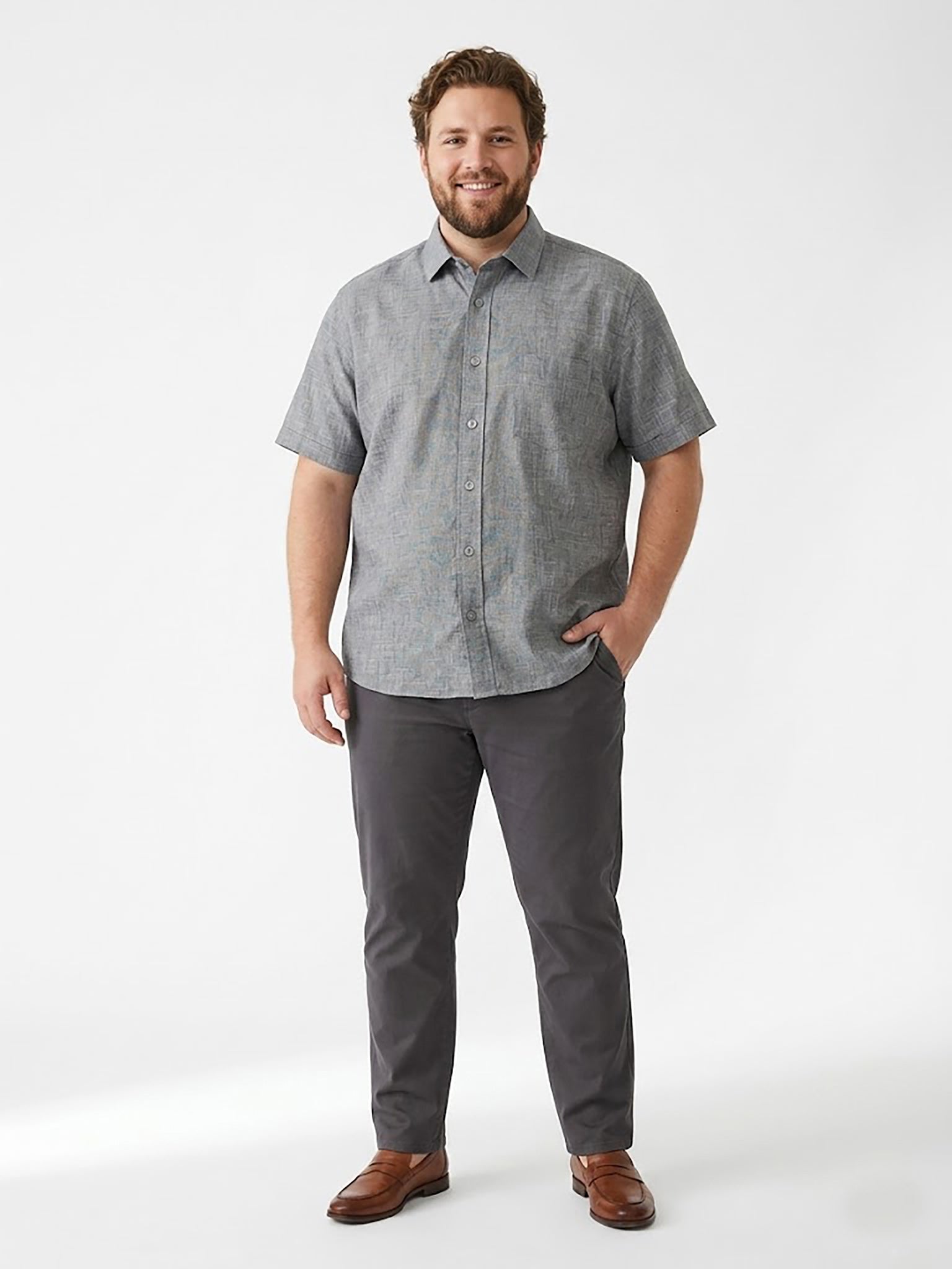 Camisa Grey Abstract El Trau
