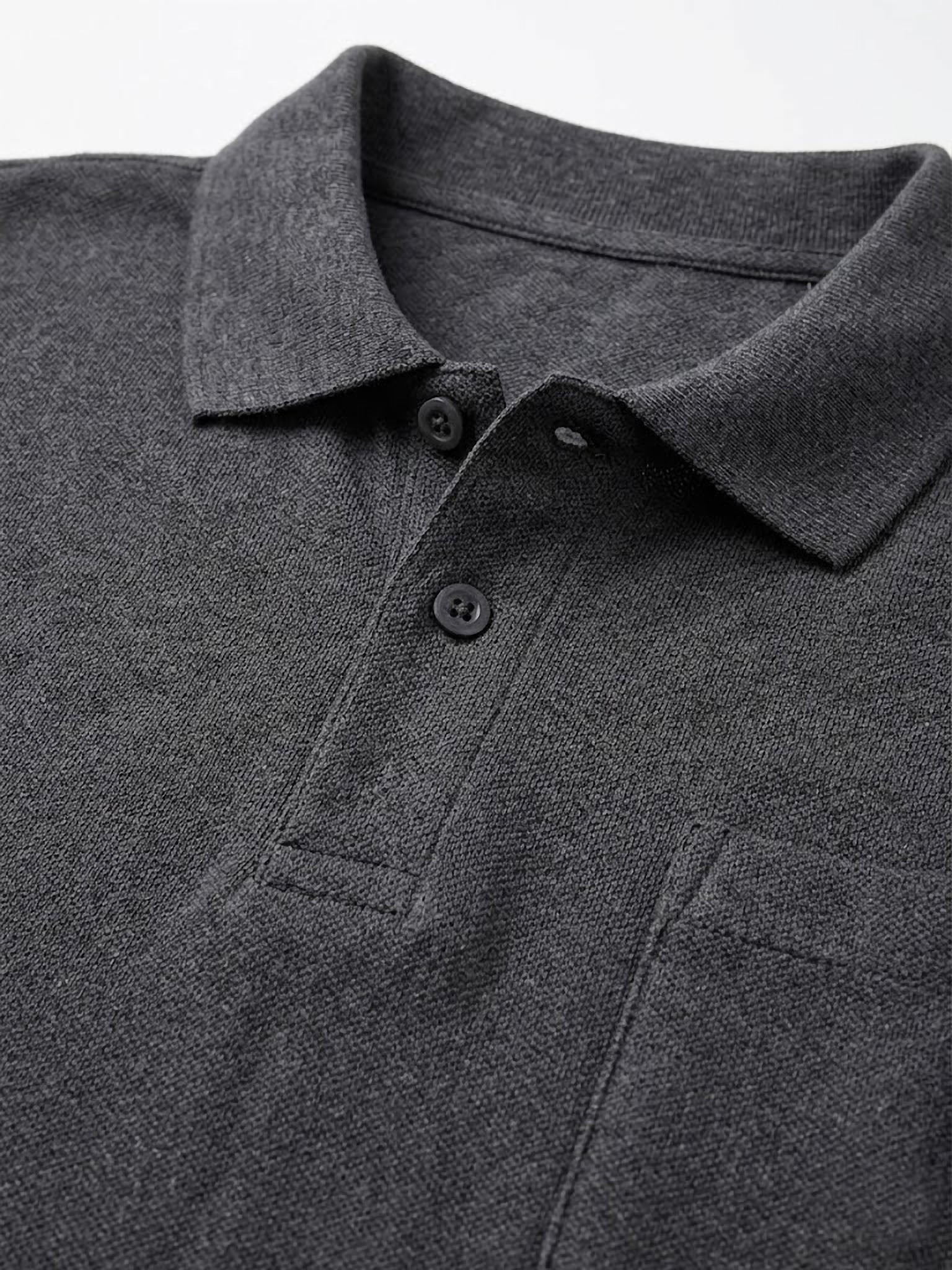 Polo Adamo de Algodón Orgánico con Bolsillo | Ajuste Premium