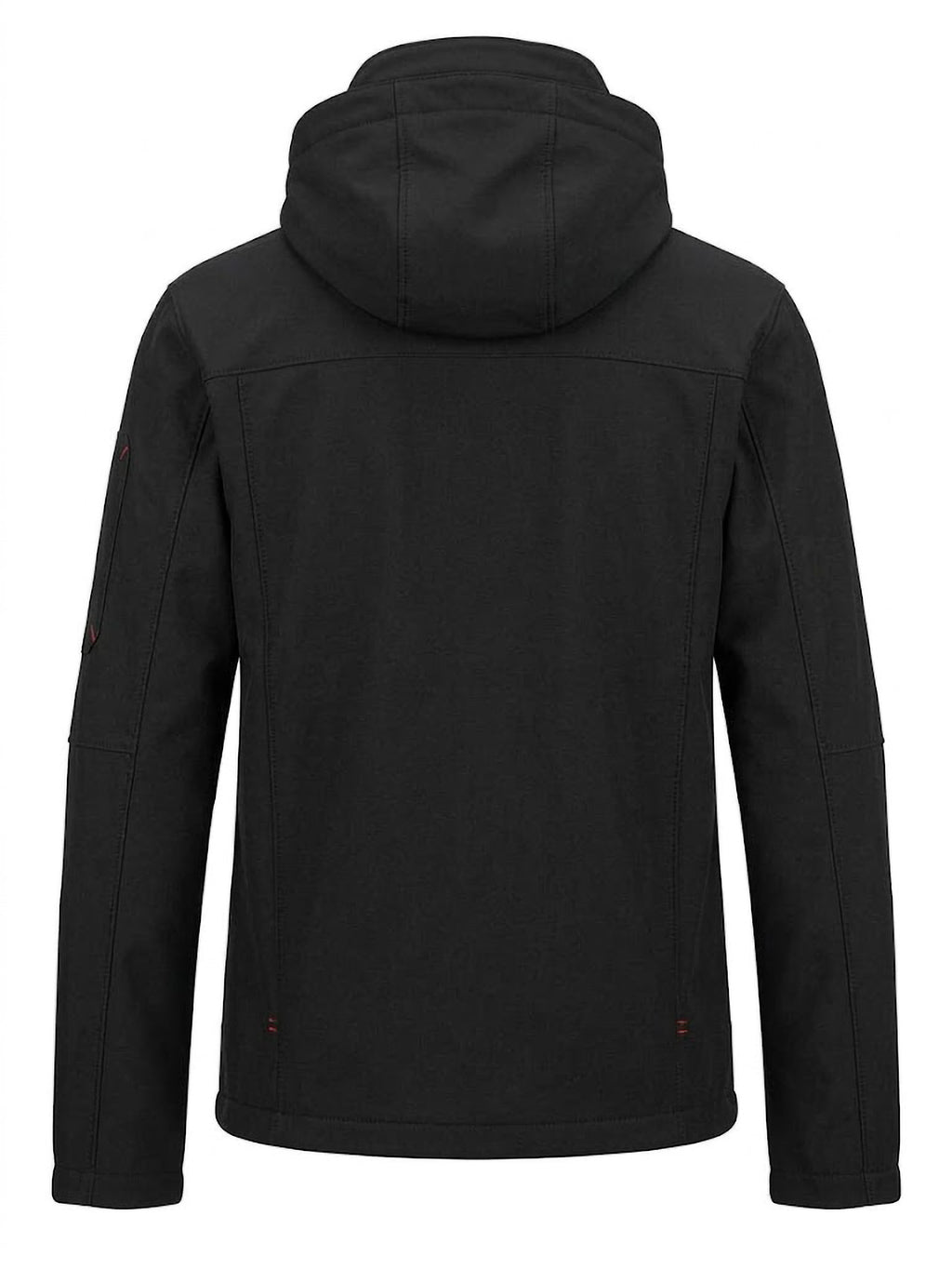 Chaqueta Softshell Hombre Tallas Grandes con Capucha Negra Koyote Adventure