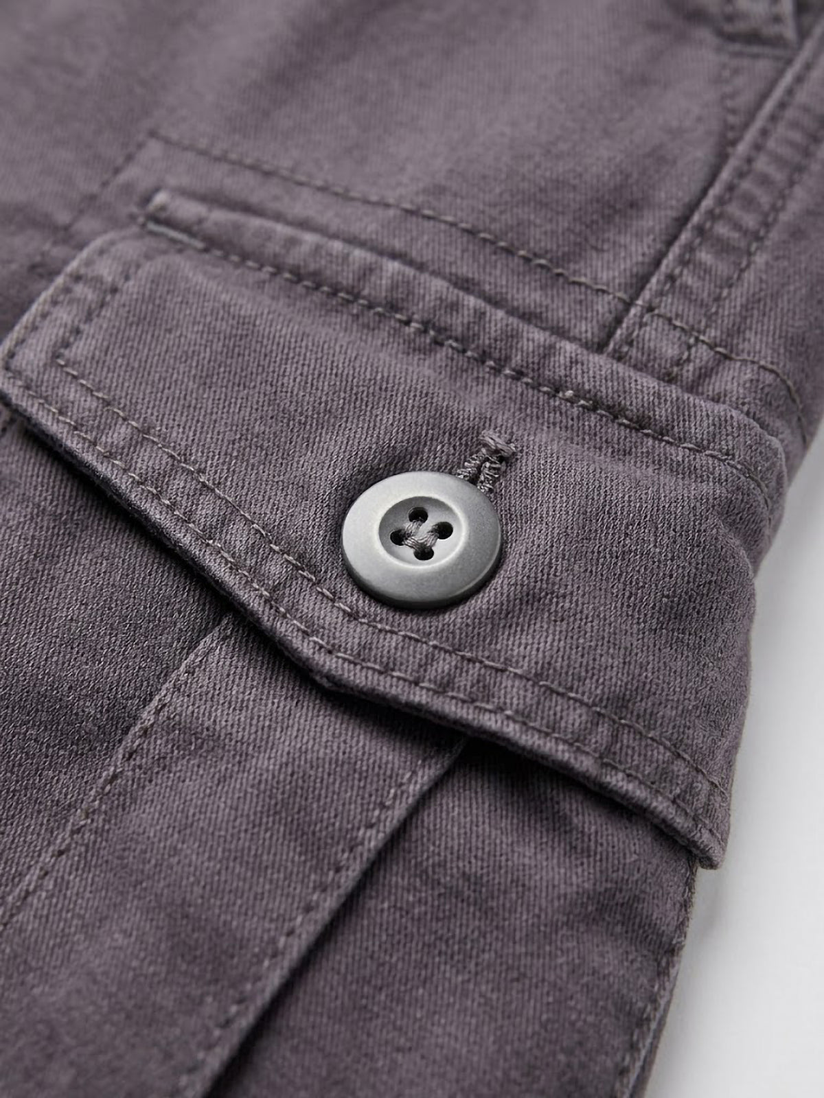Pantalón Cargo Hombre Tallas Grandes Gris Cintura Elástica Koyote