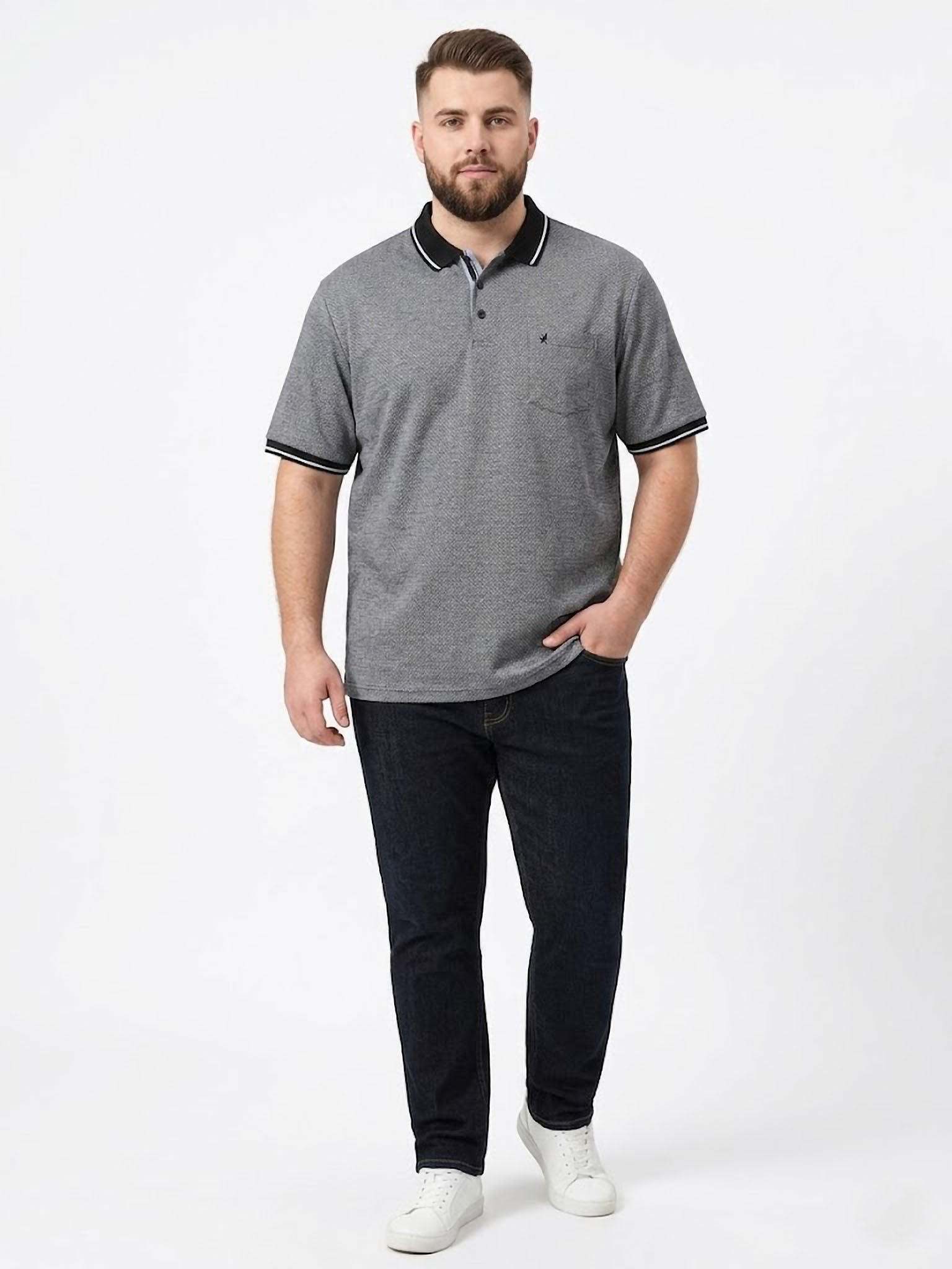Polo Black Neck Forestal