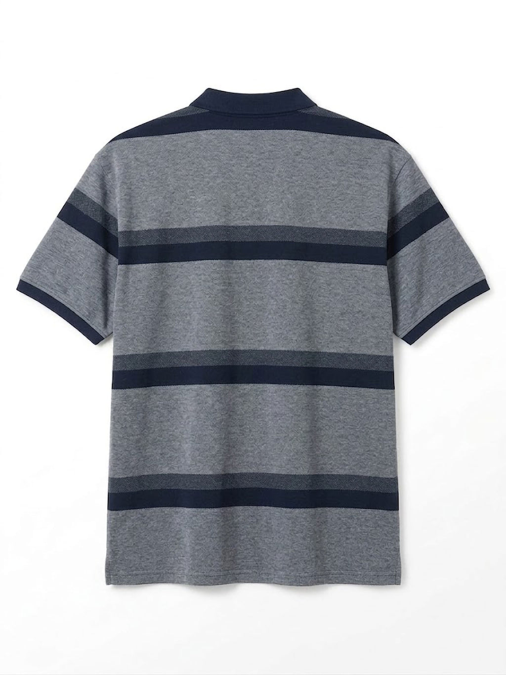 Polo Zip Stripes Forestal