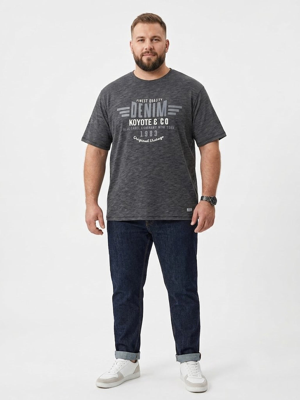 Camiseta Forestal "Vintage Denim"