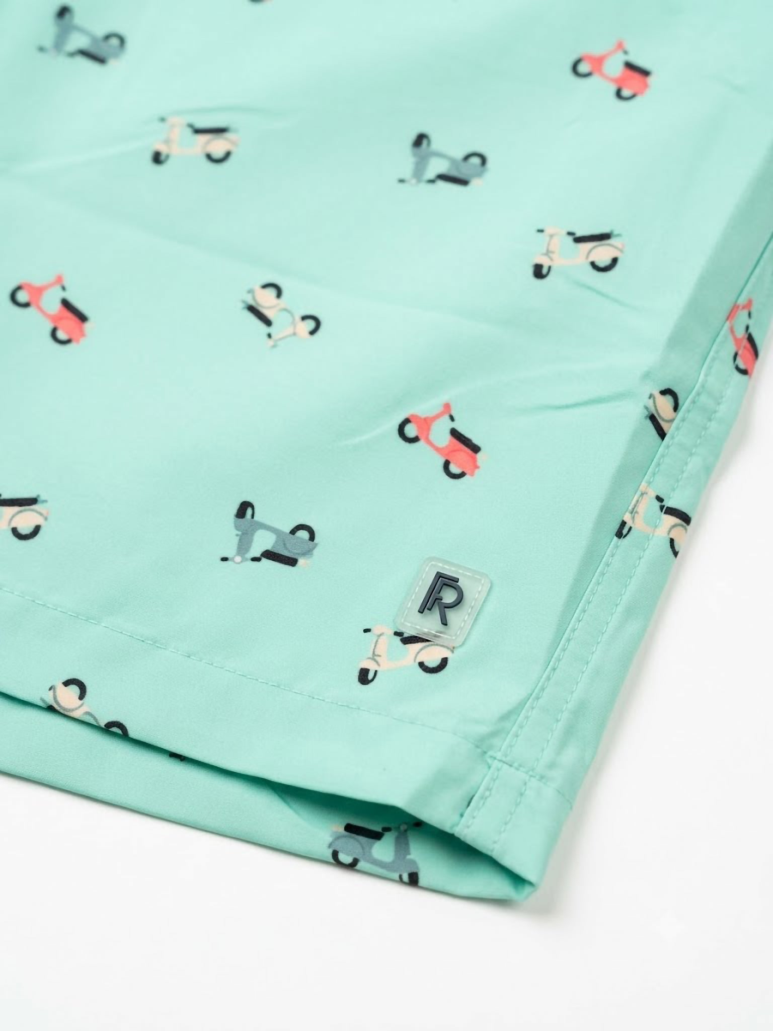 Bañador  Menta con Estampado Vespa