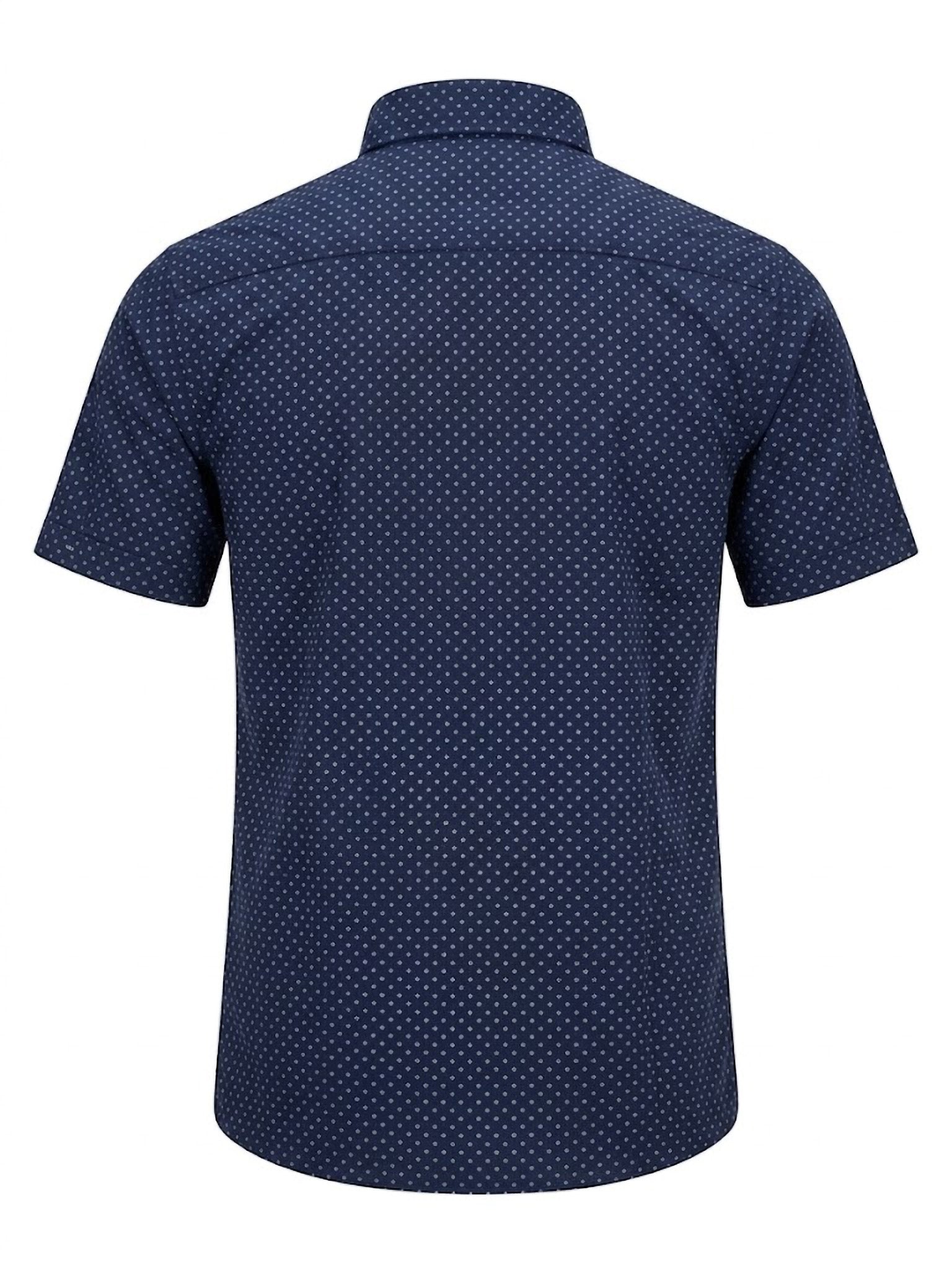Camisa Hywells Blue Patterned
