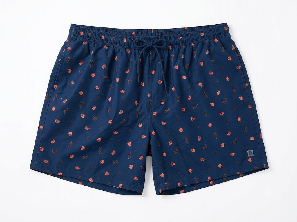 Bañador Estampado de Conchas Forestal