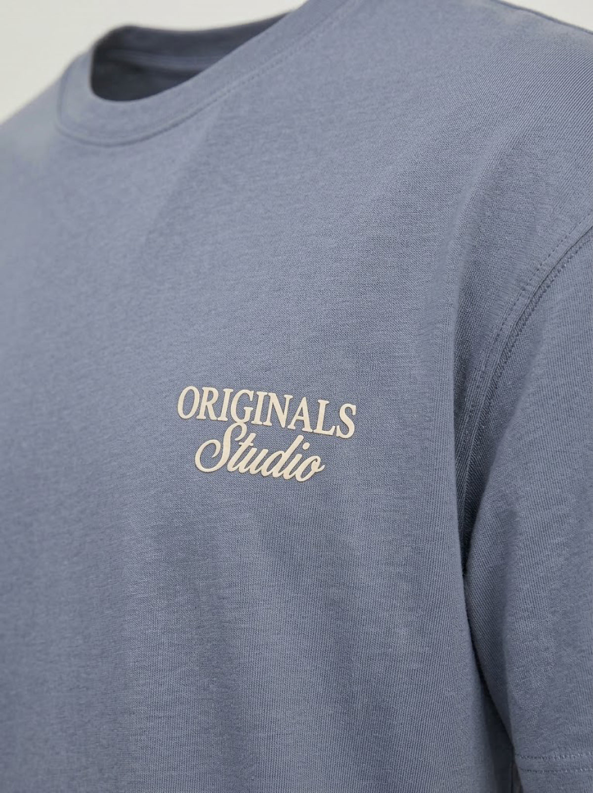 Camiseta Hombre Tallas Grandes Azul Grisáceo Originals Studio Jack & Jones