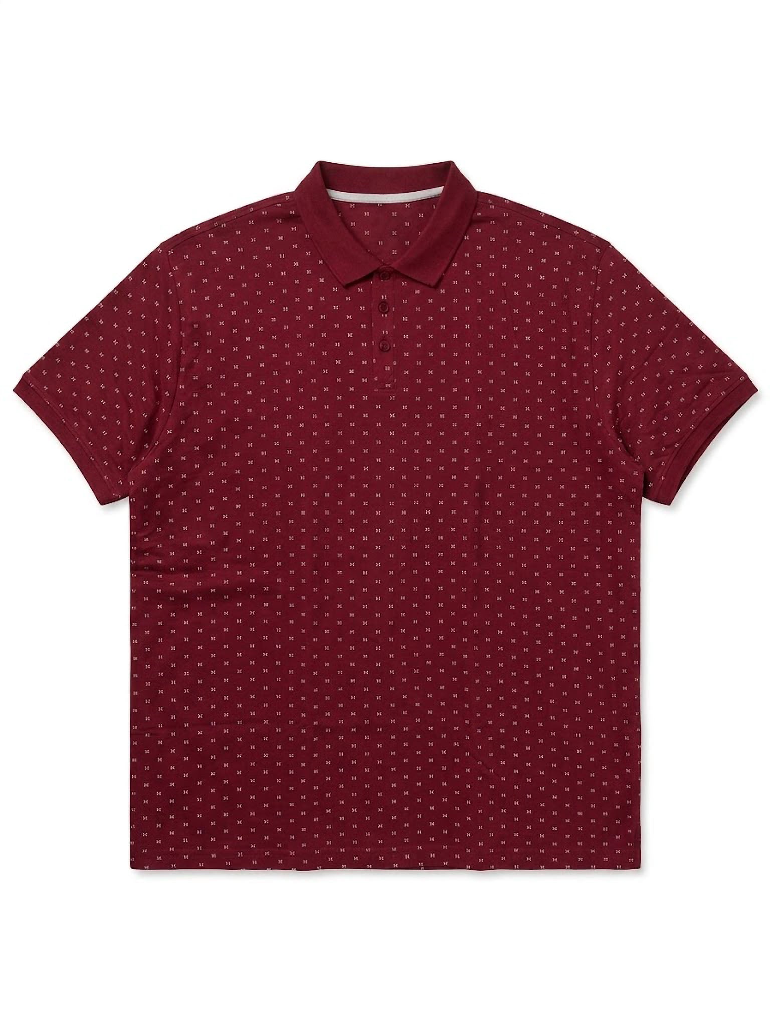 Polo Red Pattern Forestal