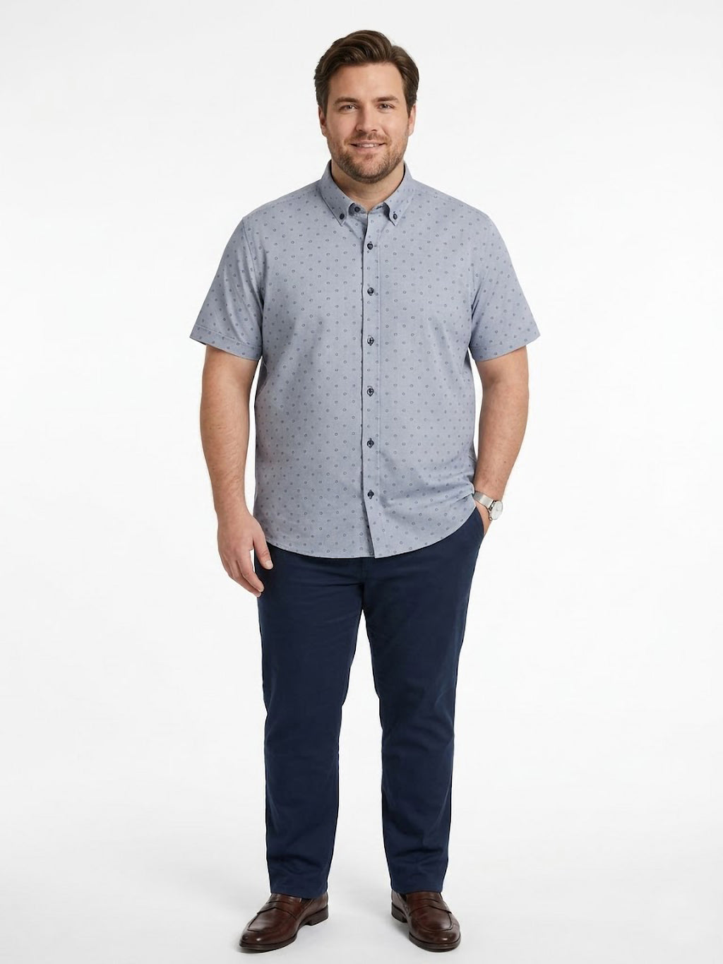 Camisa Levoratto Blue Mini-Print