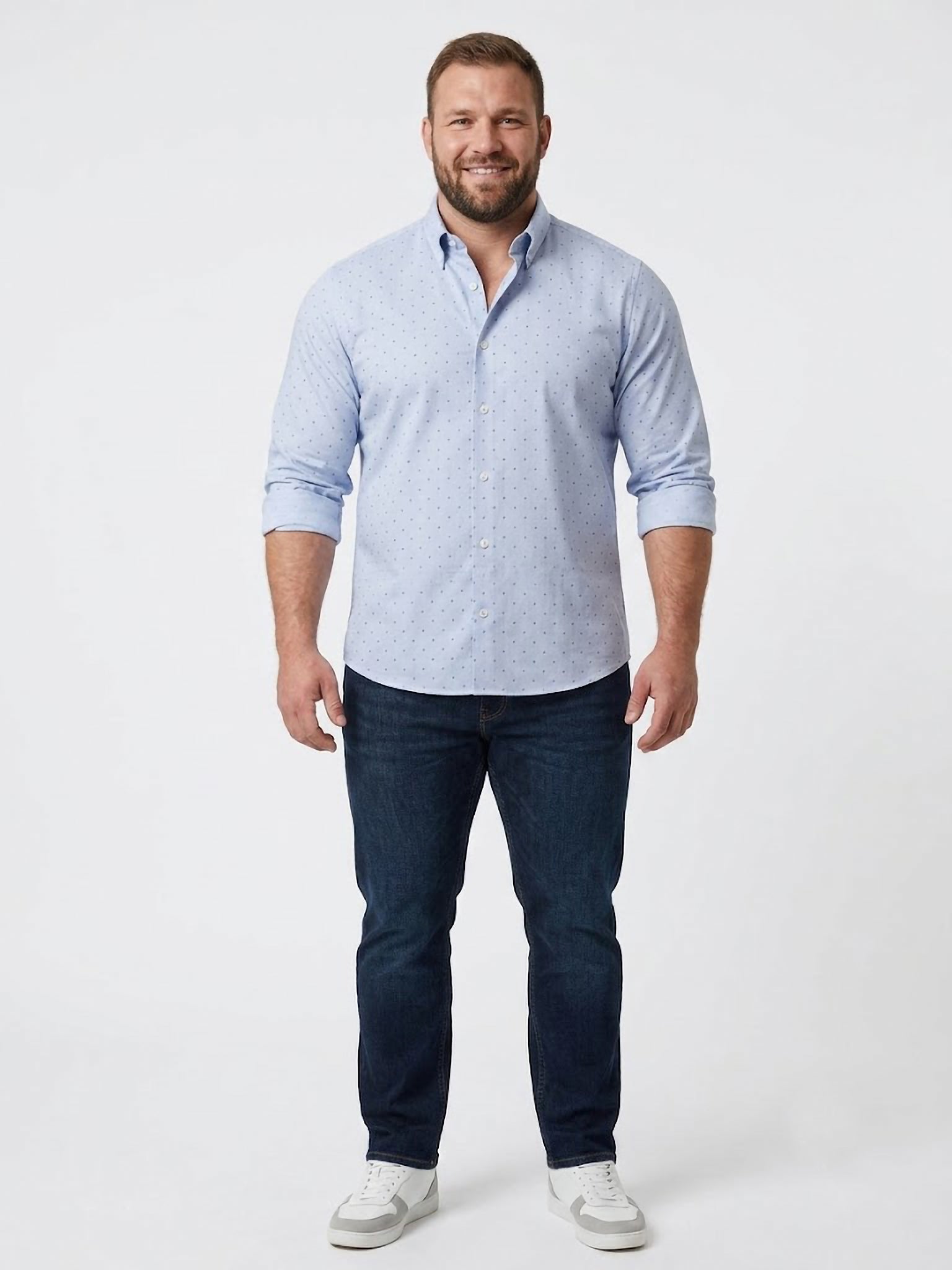 Camisa El Trau "Micro-Dot" Manga Larga