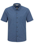 Camisa Micro-Check Azul Levoratto