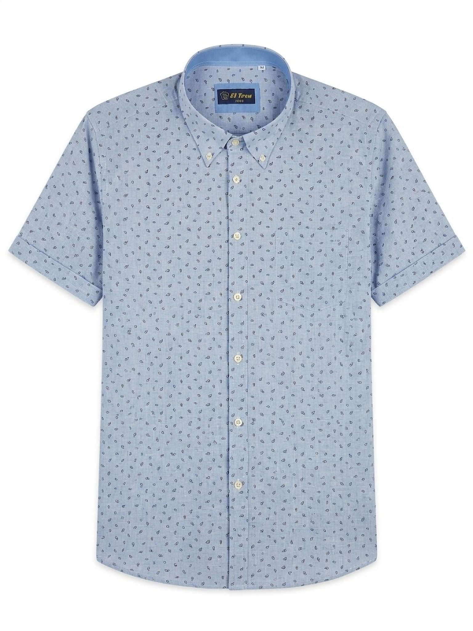 Camisa Light Blue Paisley ElTrau