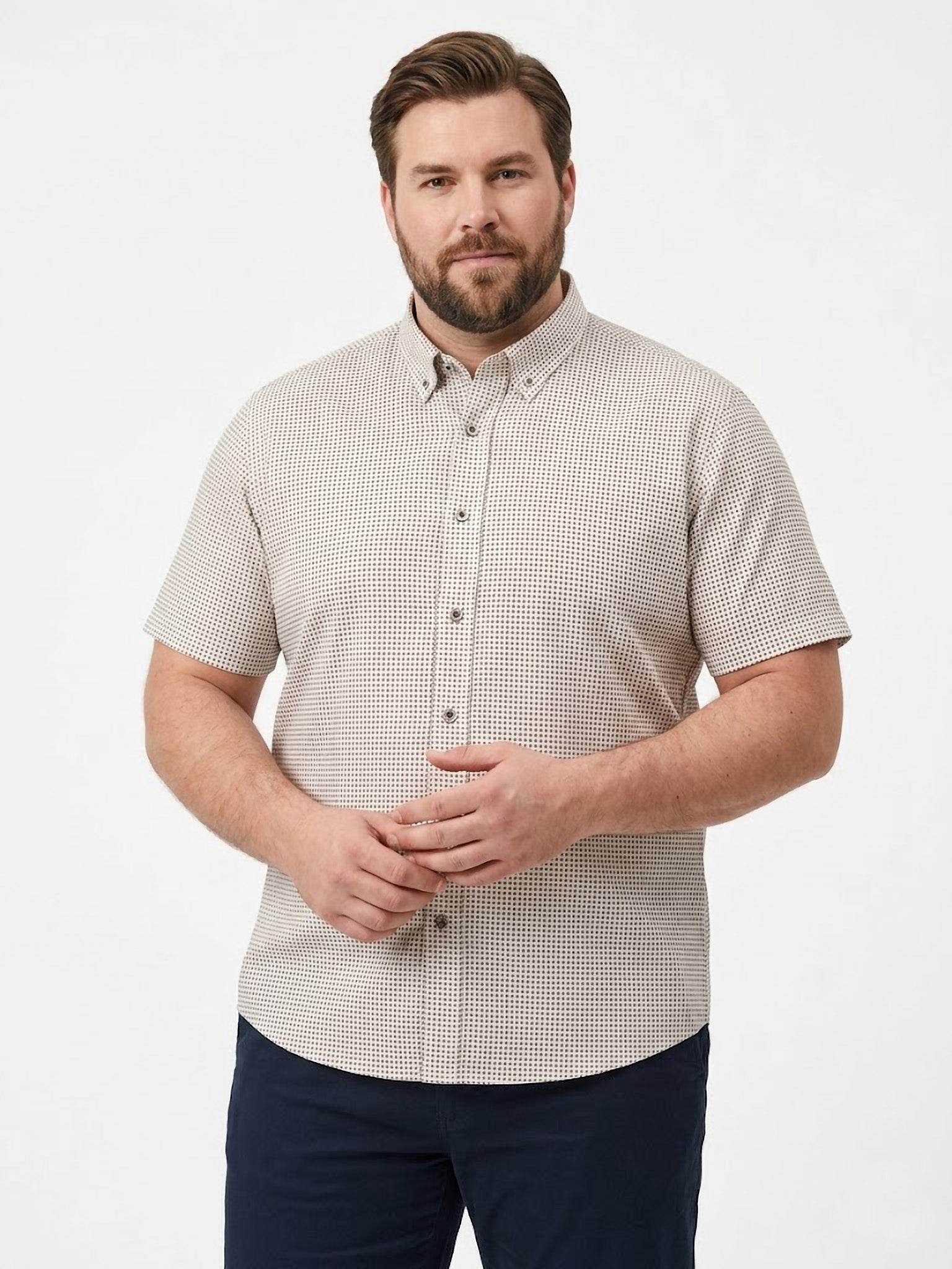 Camisa Hywells Micro Square