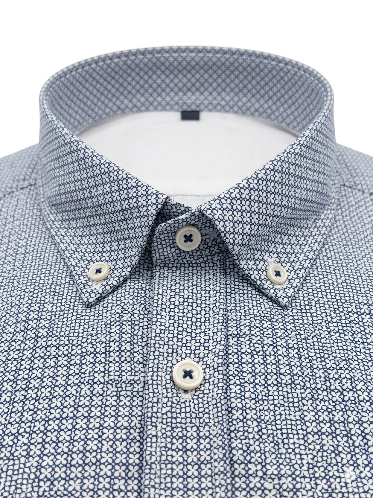 Camisa Levoratto Casual Blue Floral