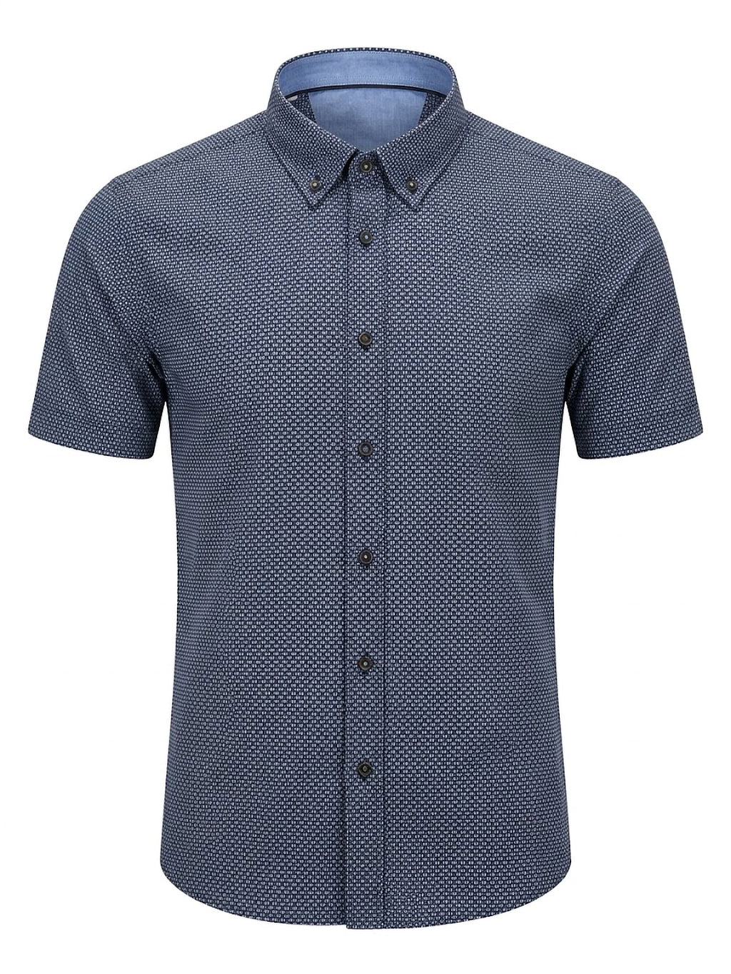 Camisa Hywells Navy Micro