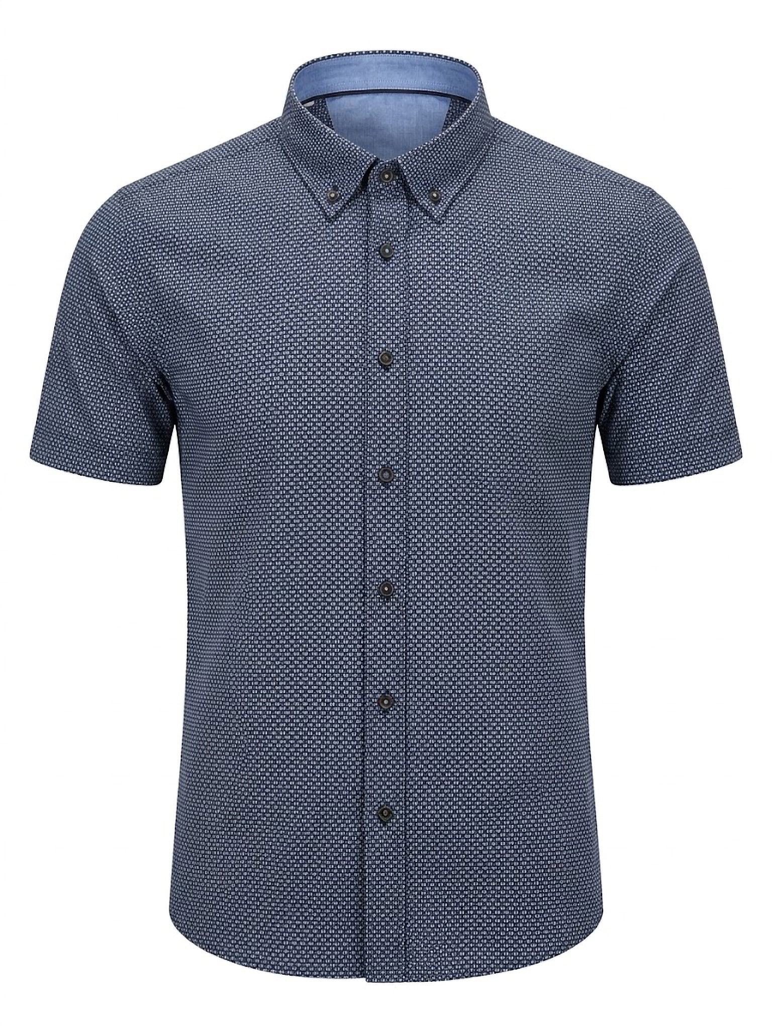 Camisa Hywells Navy Micro