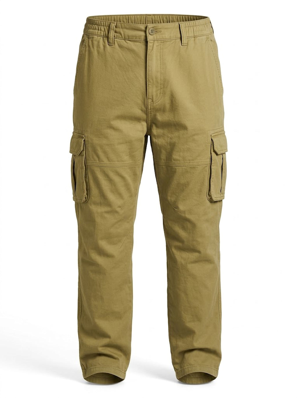 Pantalón Cargo Hombre Tallas Grandes Beige Koyote