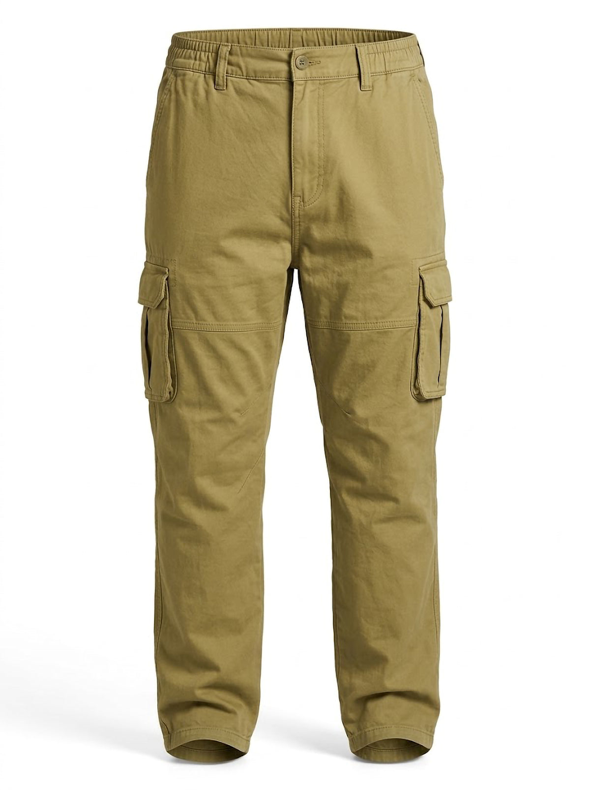 Pantalón Cargo Hombre Tallas Grandes Beige Koyote